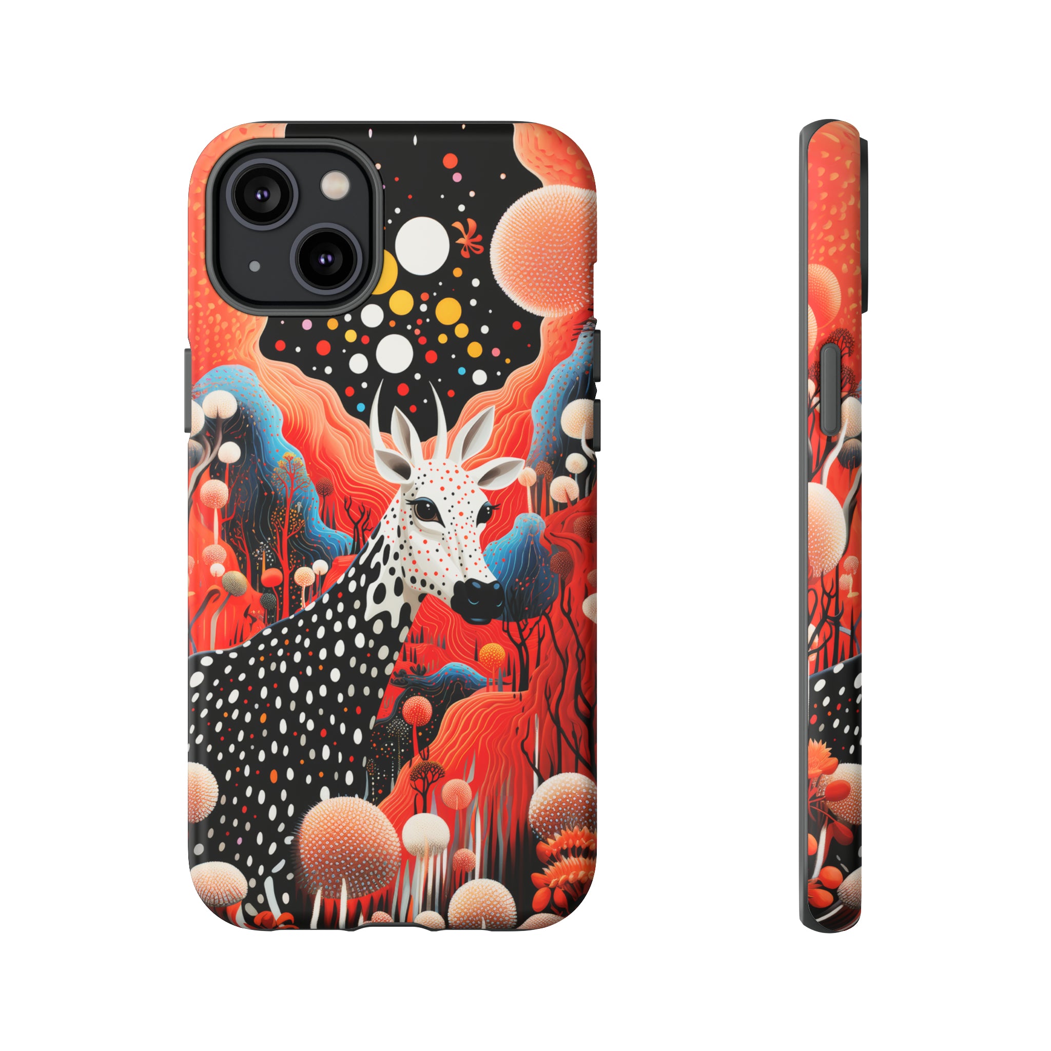 Spotted Elk in the rainbow forest Tough Cases