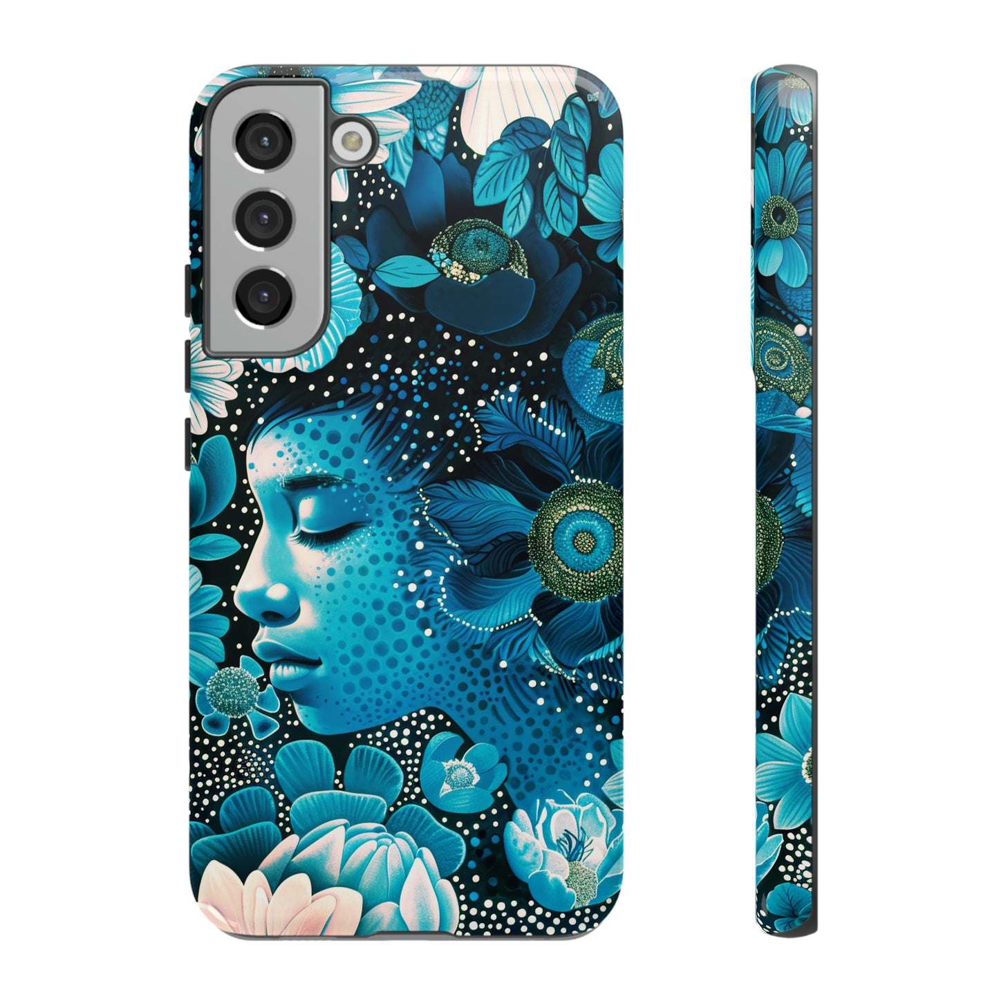 Girl in blue Tough Cases
