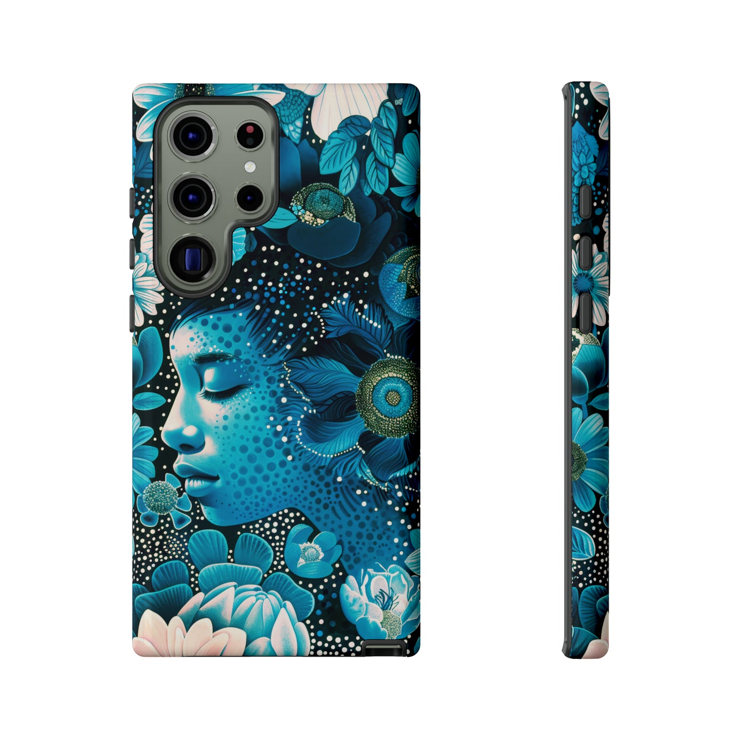 Girl in blue Tough Cases