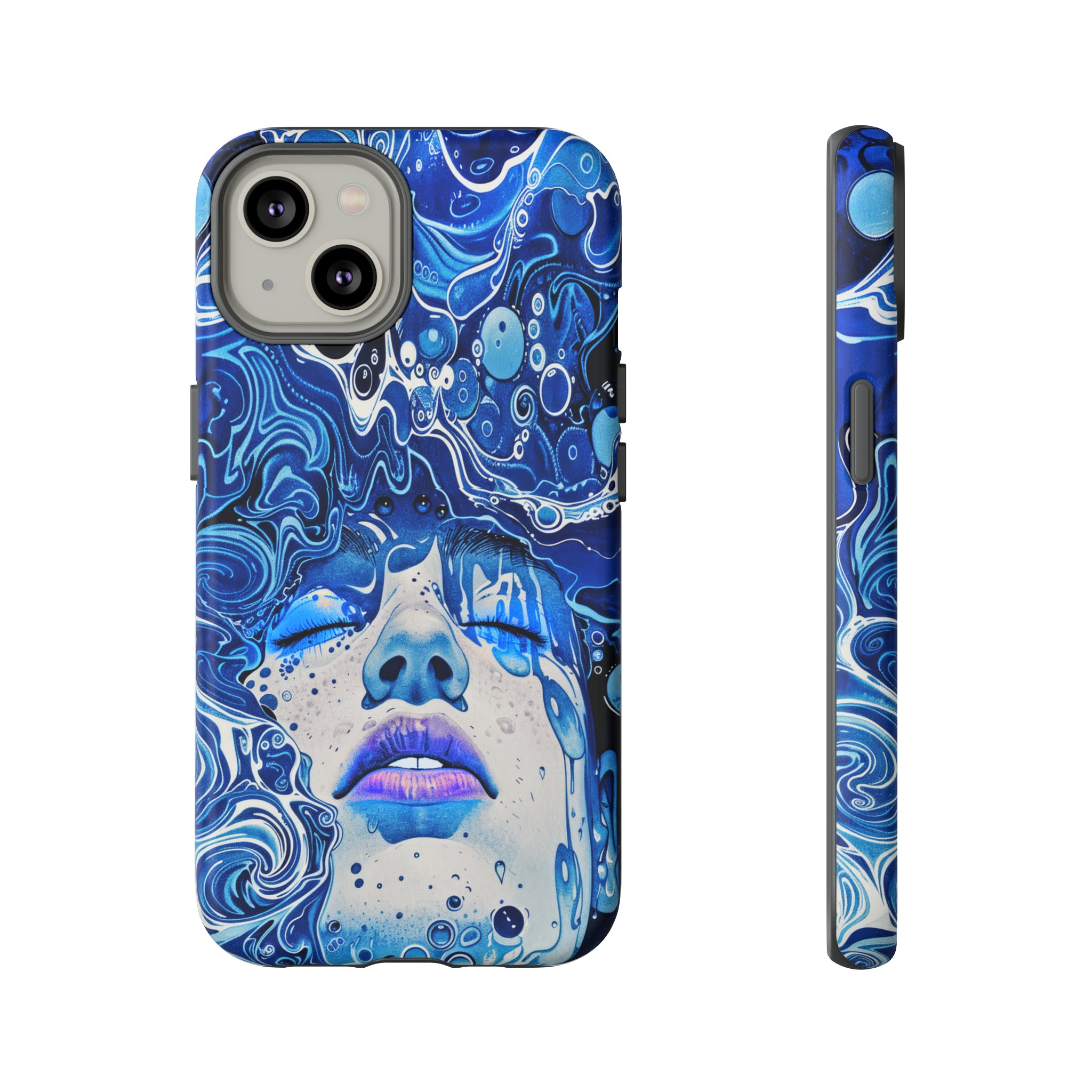 Phone Case, underwater design, Artistic design, Tough Case, Colorful whimsical water fantasy design, iPhone 15, 14, 13, 12, 11, Samsung, Pixel