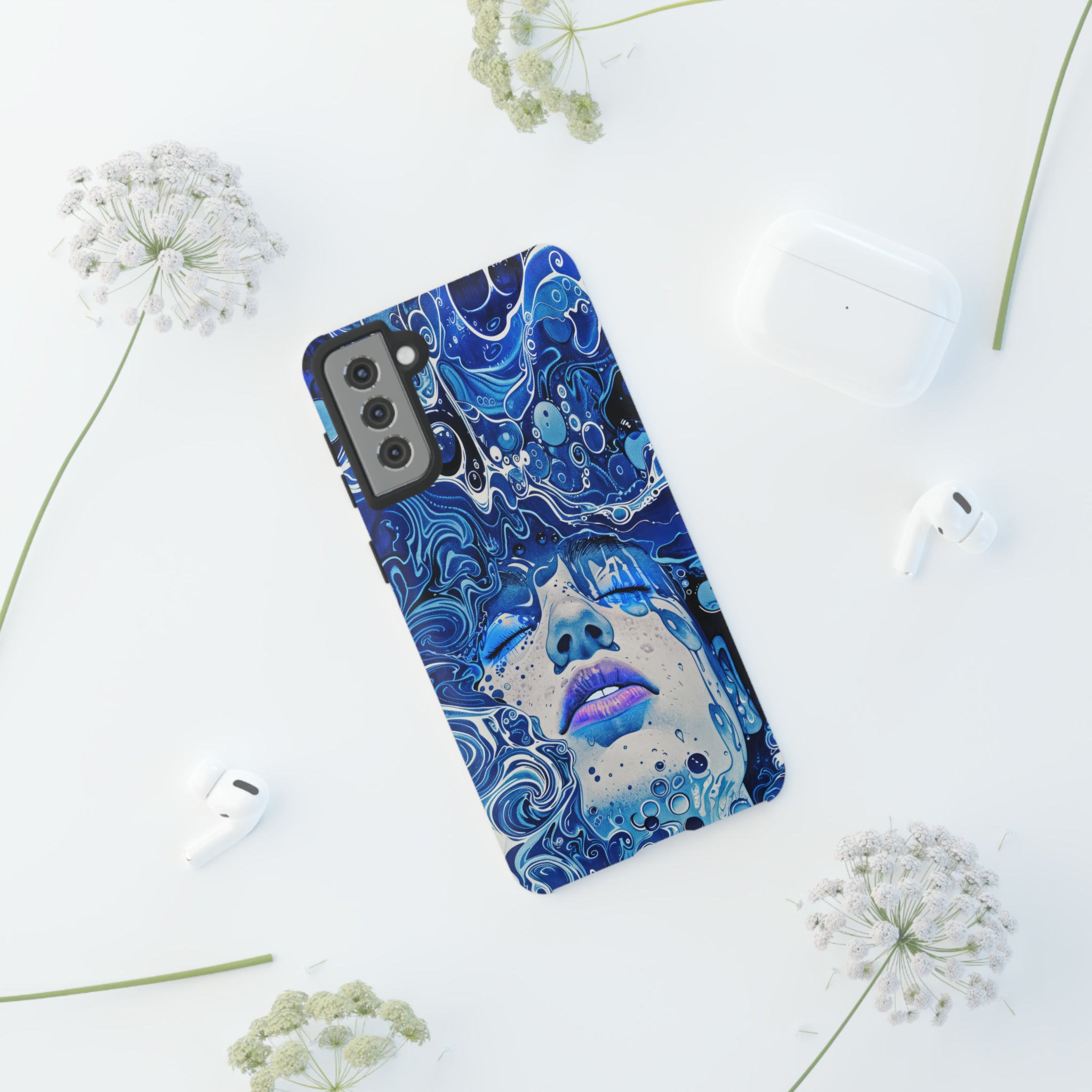 Phone Case, underwater design, Artistic design, Tough Case, Colorful whimsical water fantasy design, iPhone 15, 14, 13, 12, 11, Samsung, Pixel