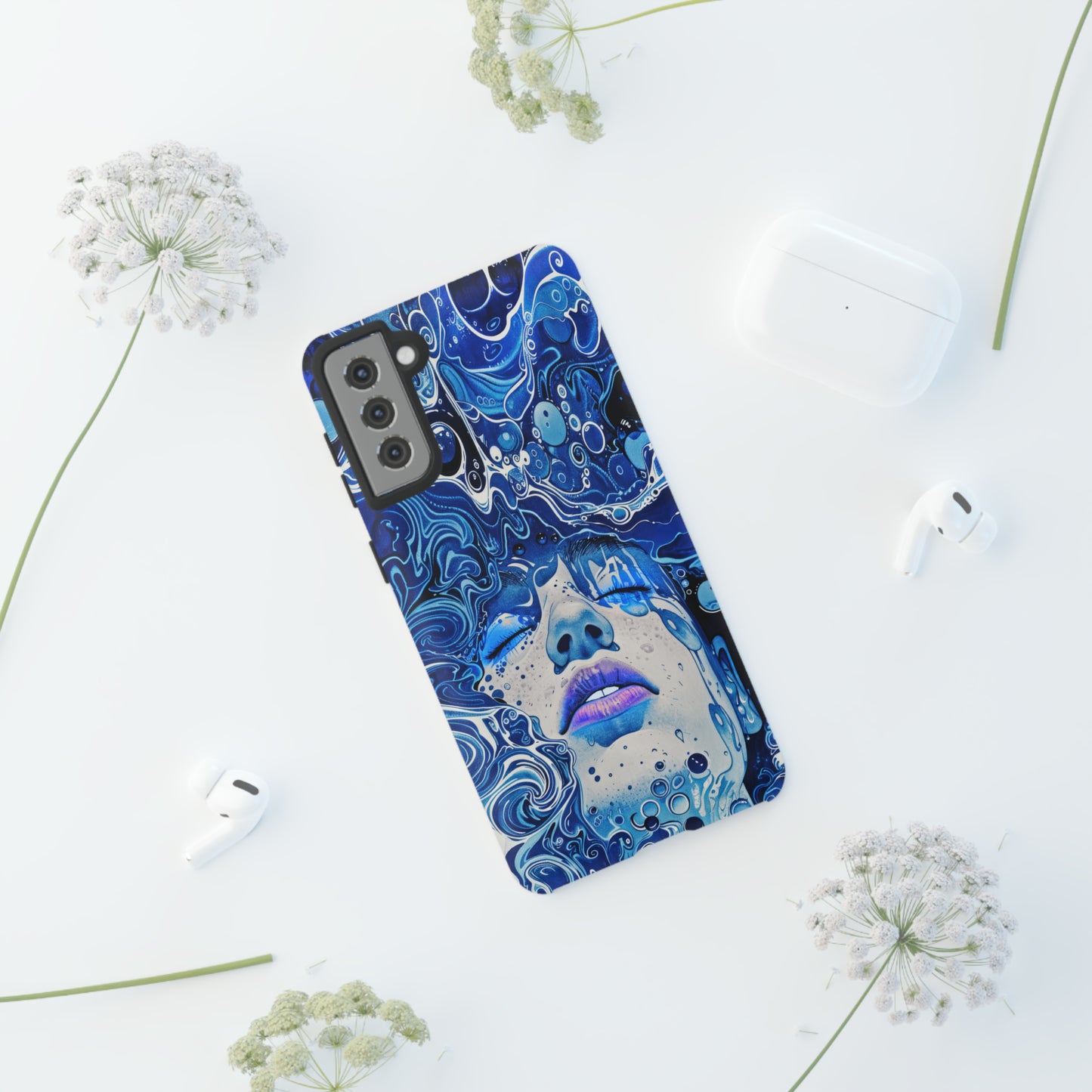 Phone Case, underwater design, Artistic design, Tough Case, Colorful whimsical water fantasy design, iPhone 15, 14, 13, 12, 11, Samsung, Pixel