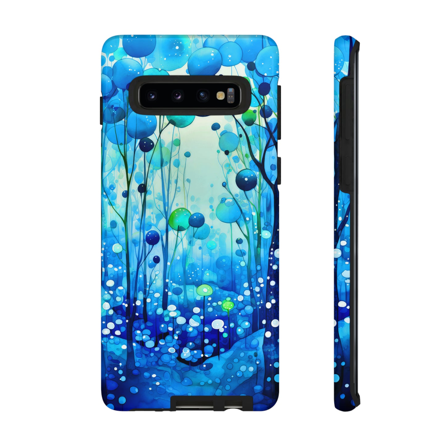 Blue fantasy forest Tough Cases