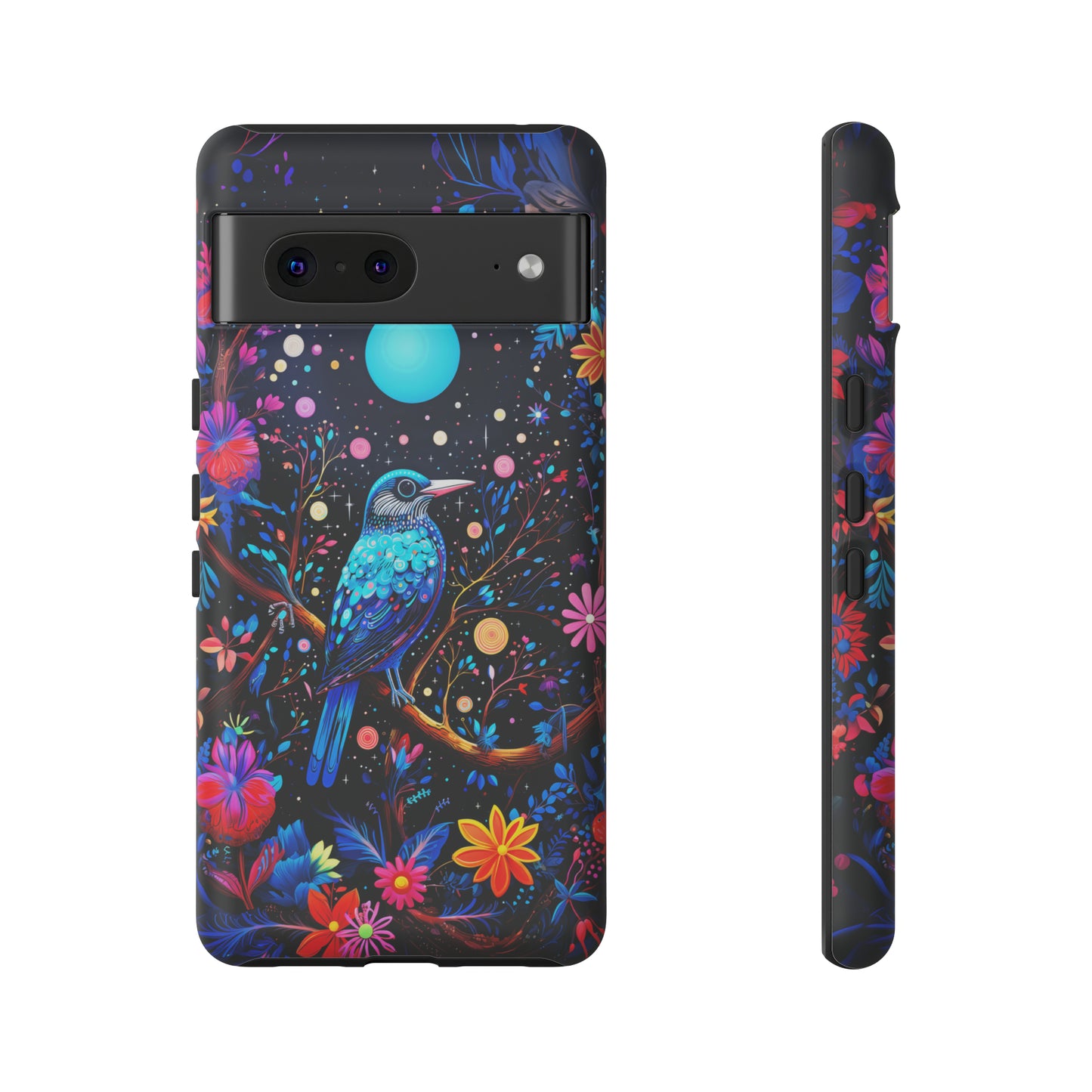 Blue bird at night Tough Cases