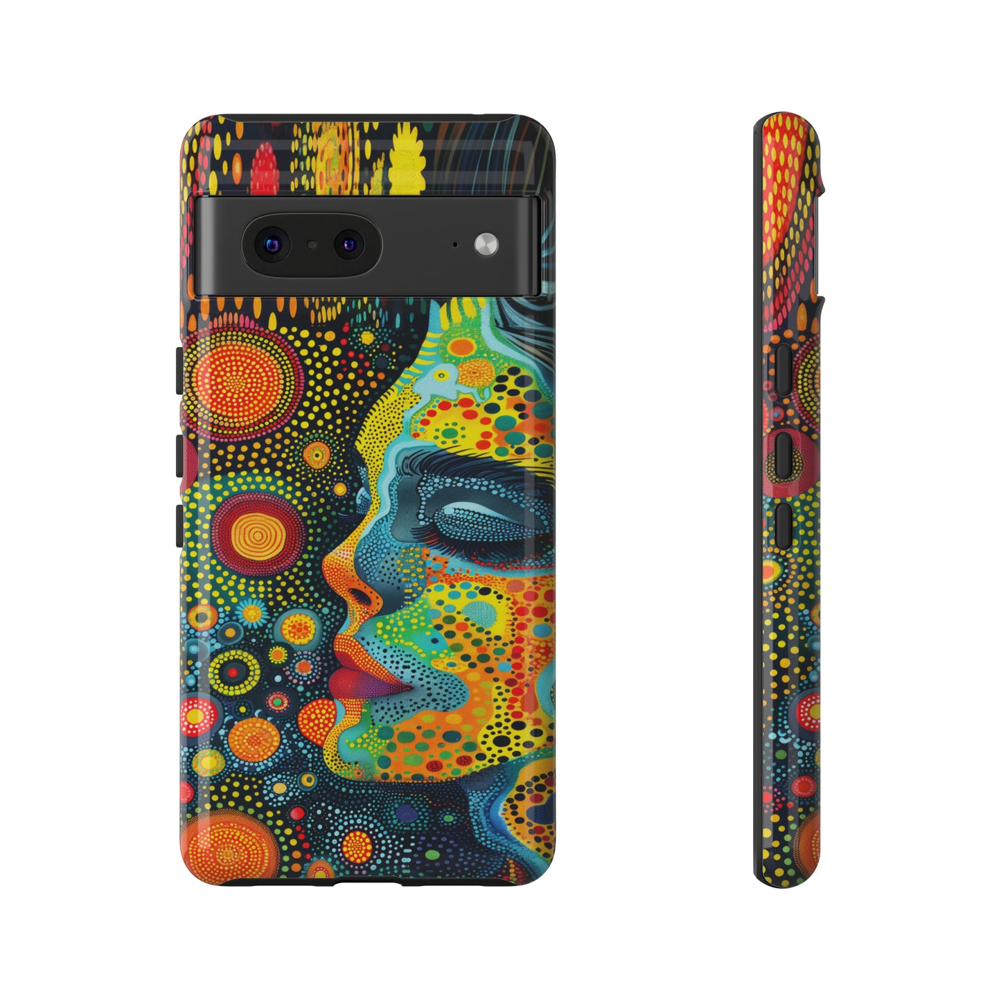 Phone Case, rainbow girl, Artistic design, Tough Case, Colorful whimsical rainbow fantasy design, iPhone 15, 14, 13, 12, 11, Samsung, Pixel
