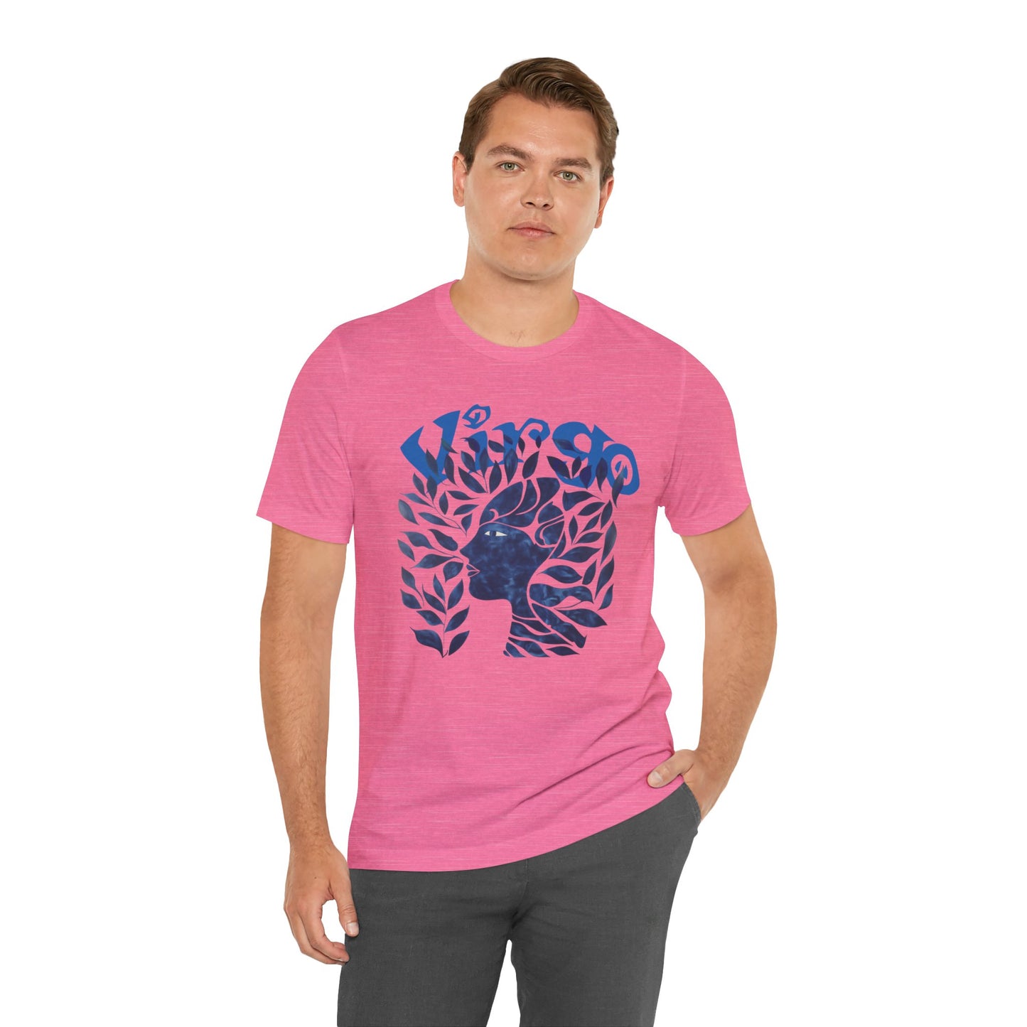 Virgo blue graphic Unisex Jersey Short Sleeve Tee