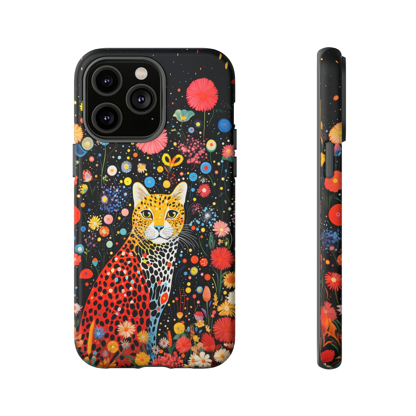 Cheetah in night flowers Tough Cases