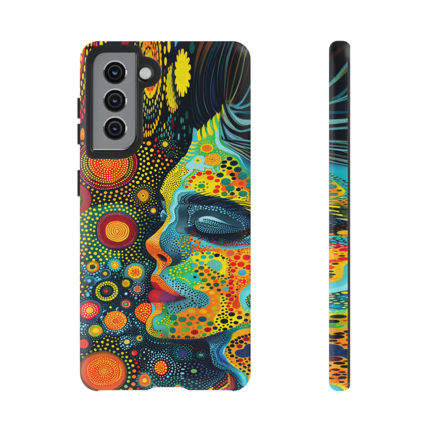 Phone Case, rainbow girl, Artistic design, Tough Case, Colorful whimsical rainbow fantasy design, iPhone 15, 14, 13, 12, 11, Samsung, Pixel
