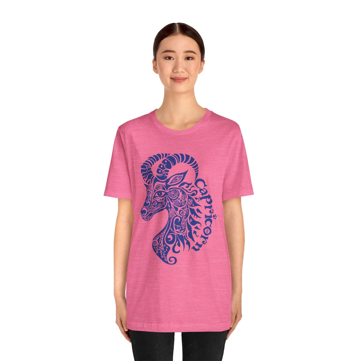 Capricorn blue graphic Unisex Jersey Short Sleeve Tee