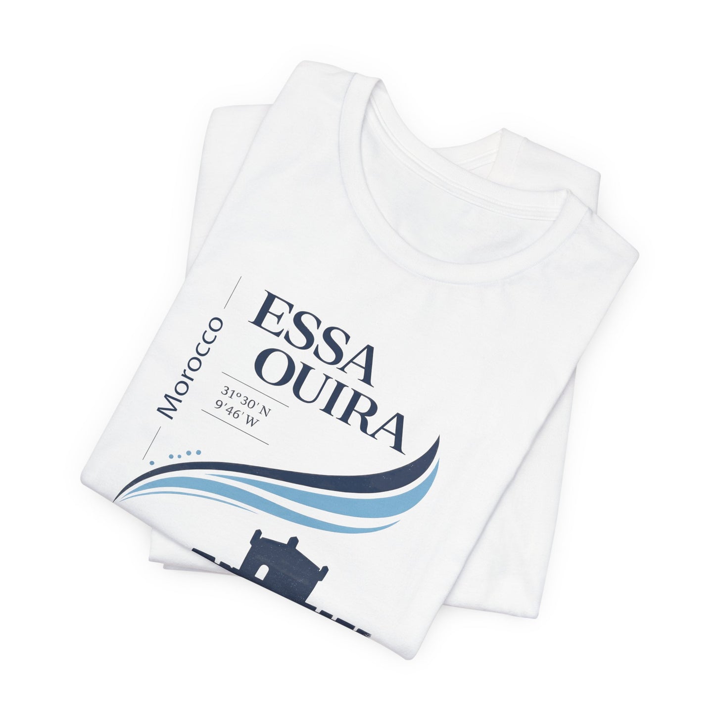 Essaouira Morocco Tee — Coastal Surf & Kasbah Graphic T-Shirt