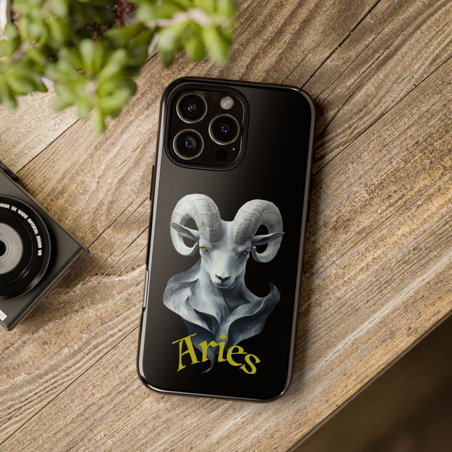 Aries Tough Phone Cases, Artistic Zodiac Phone Cases, premium-quality cases for iPhone, Samsung Galaxy, and Google Pixel devices