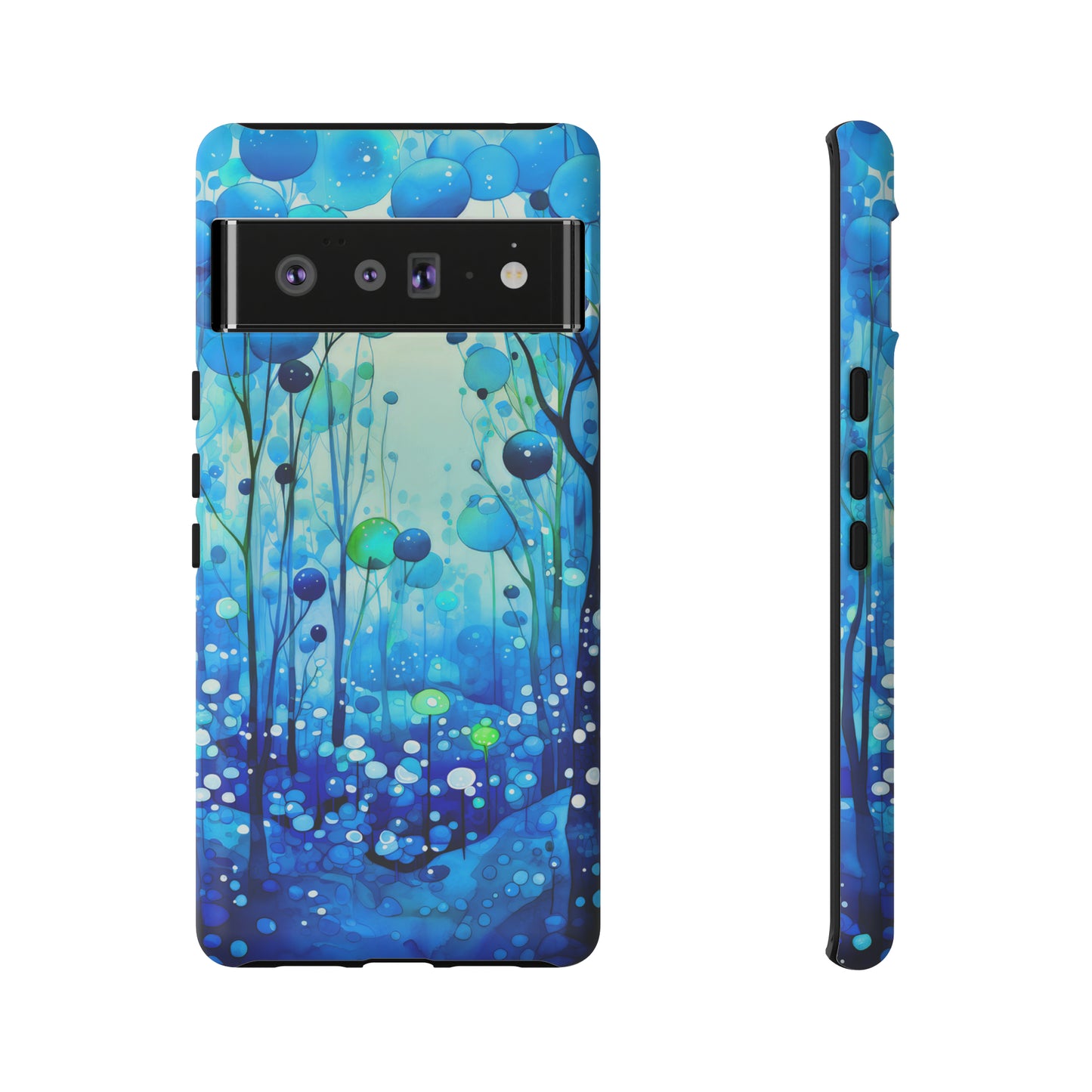 Blue fantasy forest Tough Cases