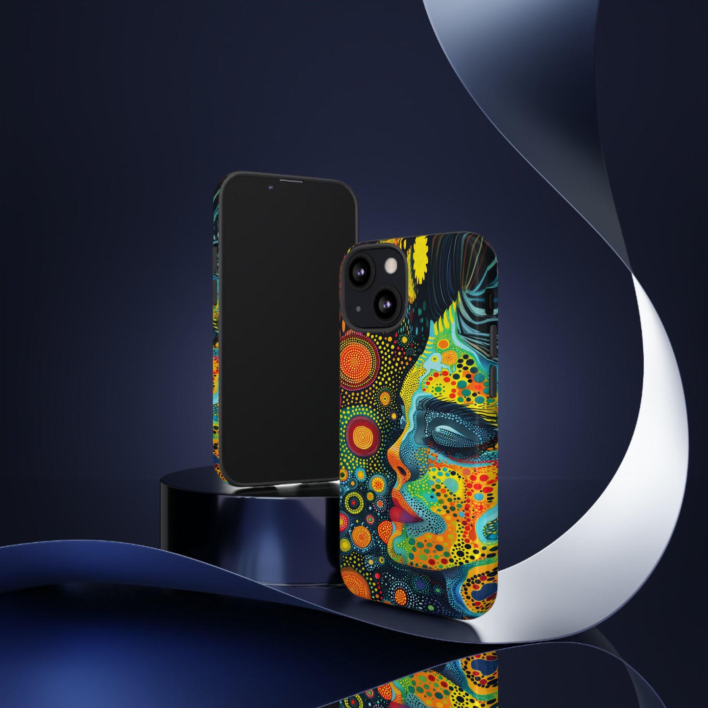 Phone Case, rainbow girl, Artistic design, Tough Case, Colorful whimsical rainbow fantasy design, iPhone 15, 14, 13, 12, 11, Samsung, Pixel