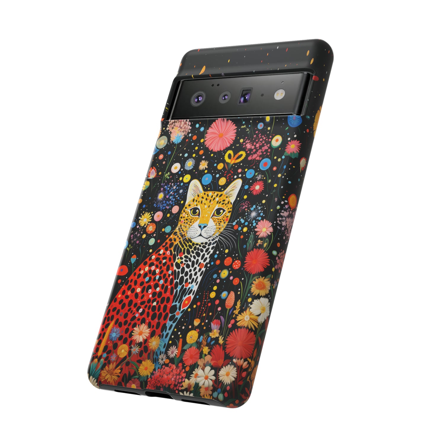 Cheetah in night flowers Tough Cases