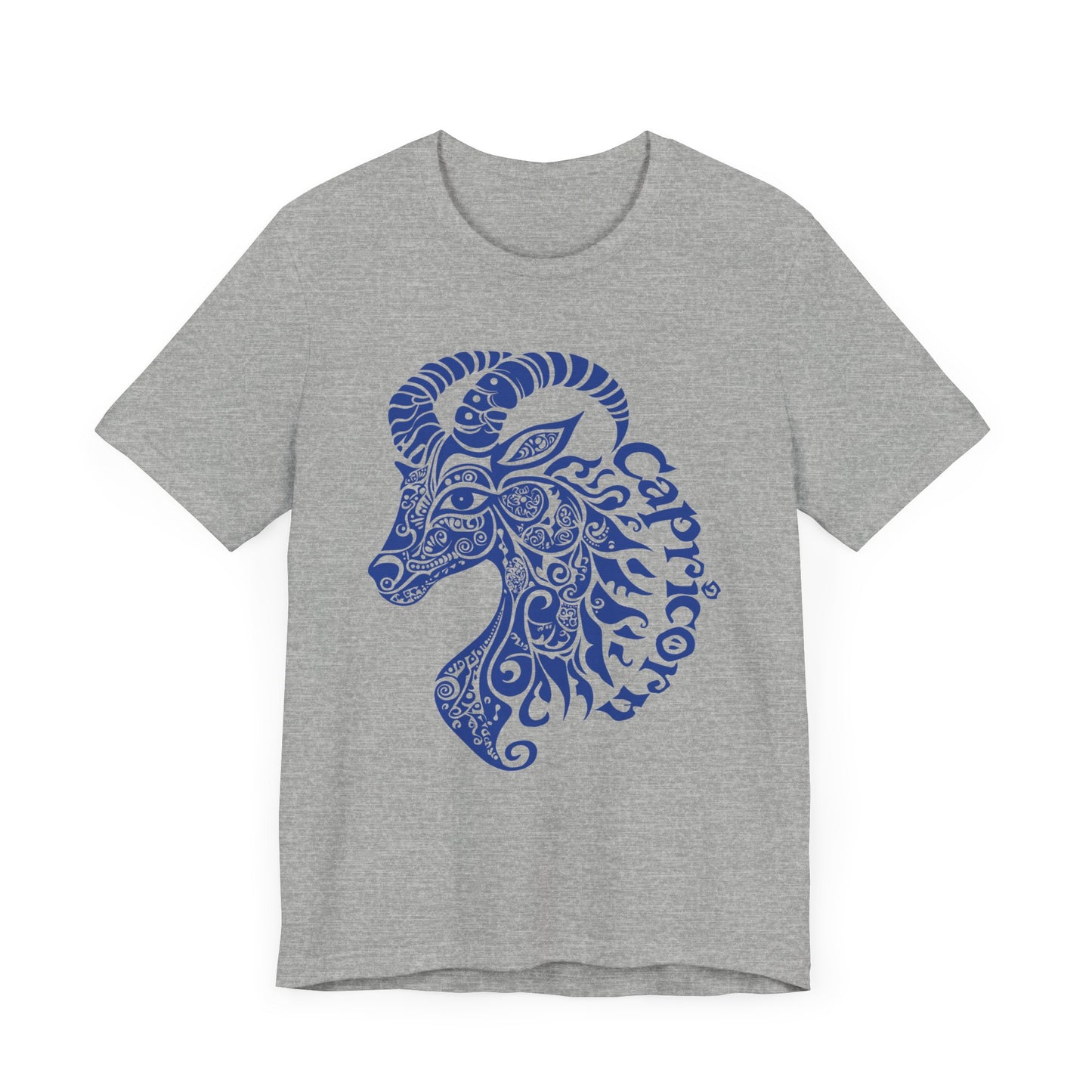 Capricorn blue graphic Unisex Jersey Short Sleeve Tee