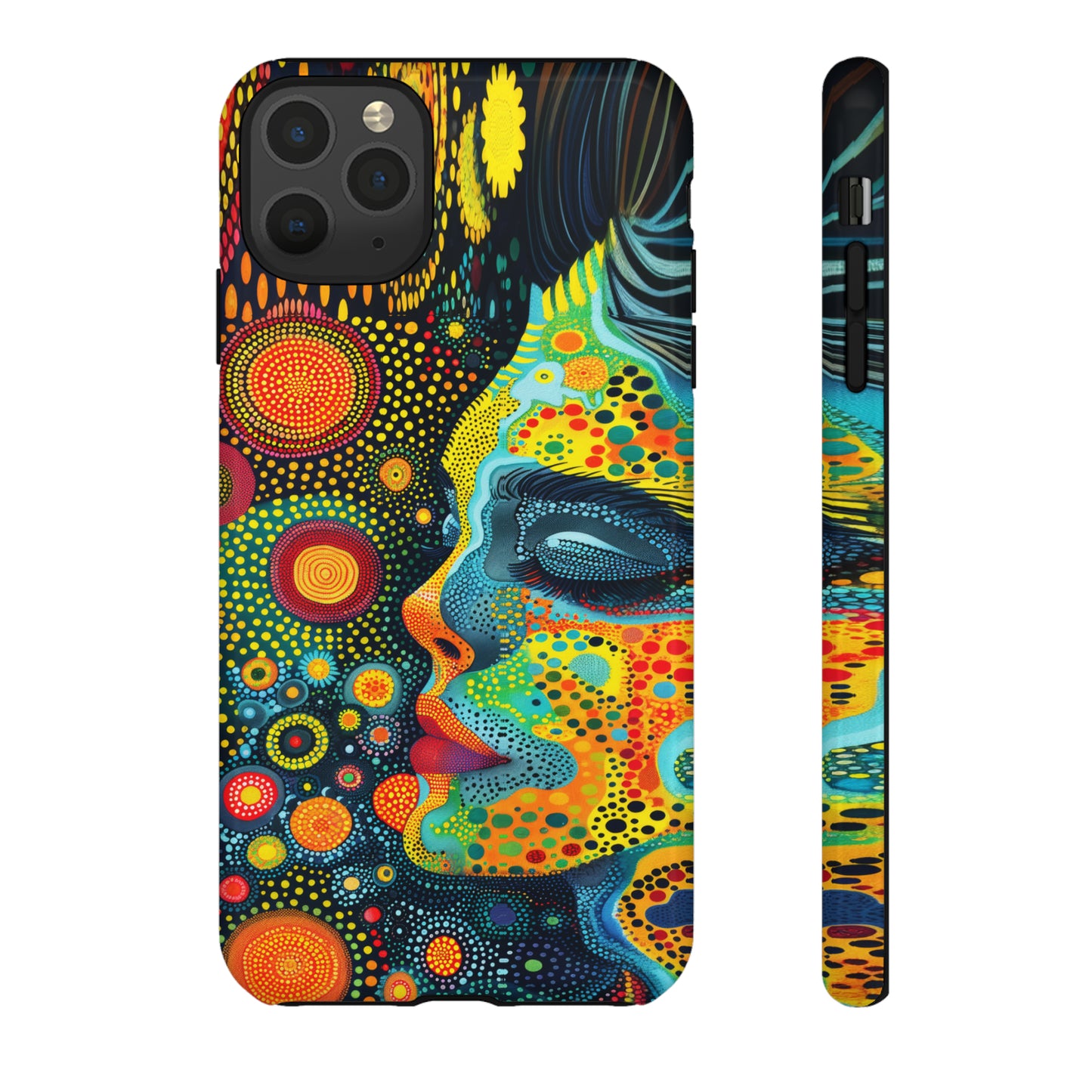 Phone Case, rainbow girl, Artistic design, Tough Case, Colorful whimsical rainbow fantasy design, iPhone 15, 14, 13, 12, 11, Samsung, Pixel