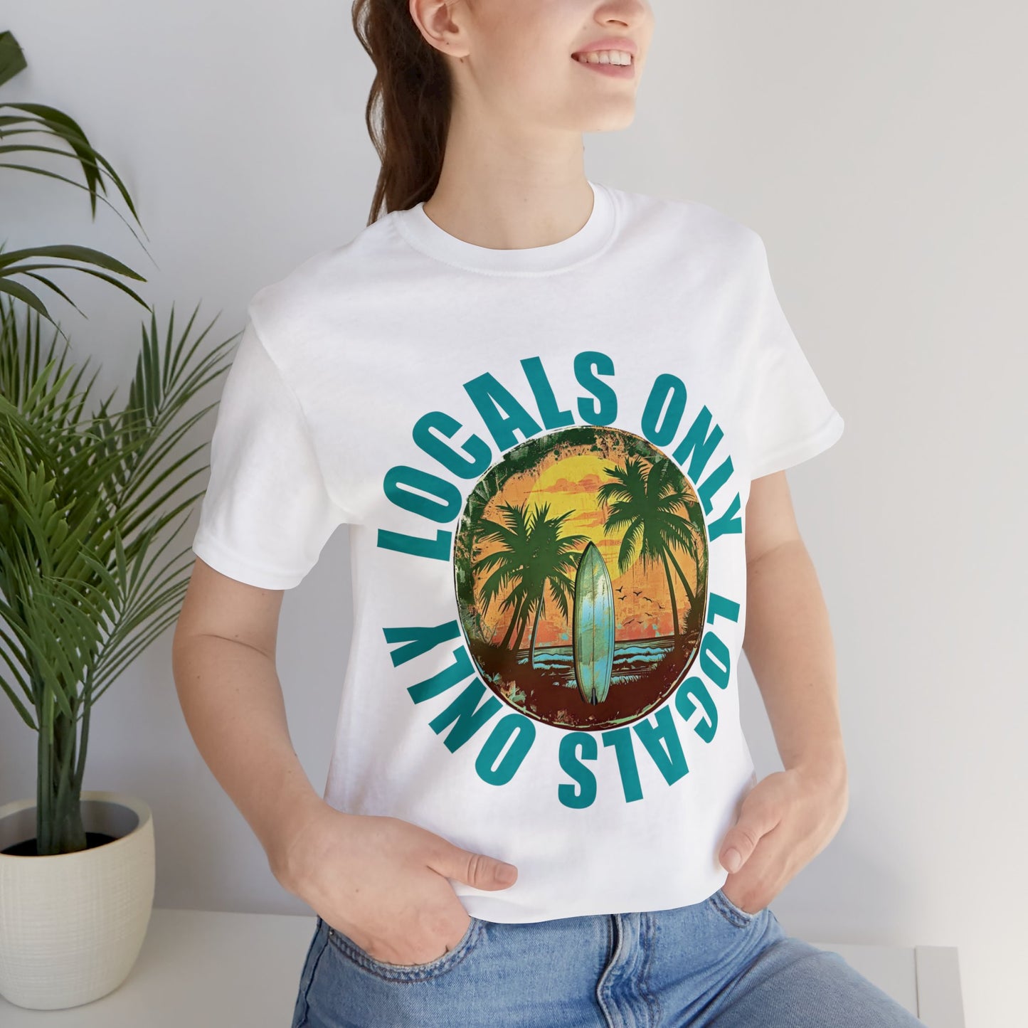 Locals Only stamp Unisex Jersey Short Sleeve Tee