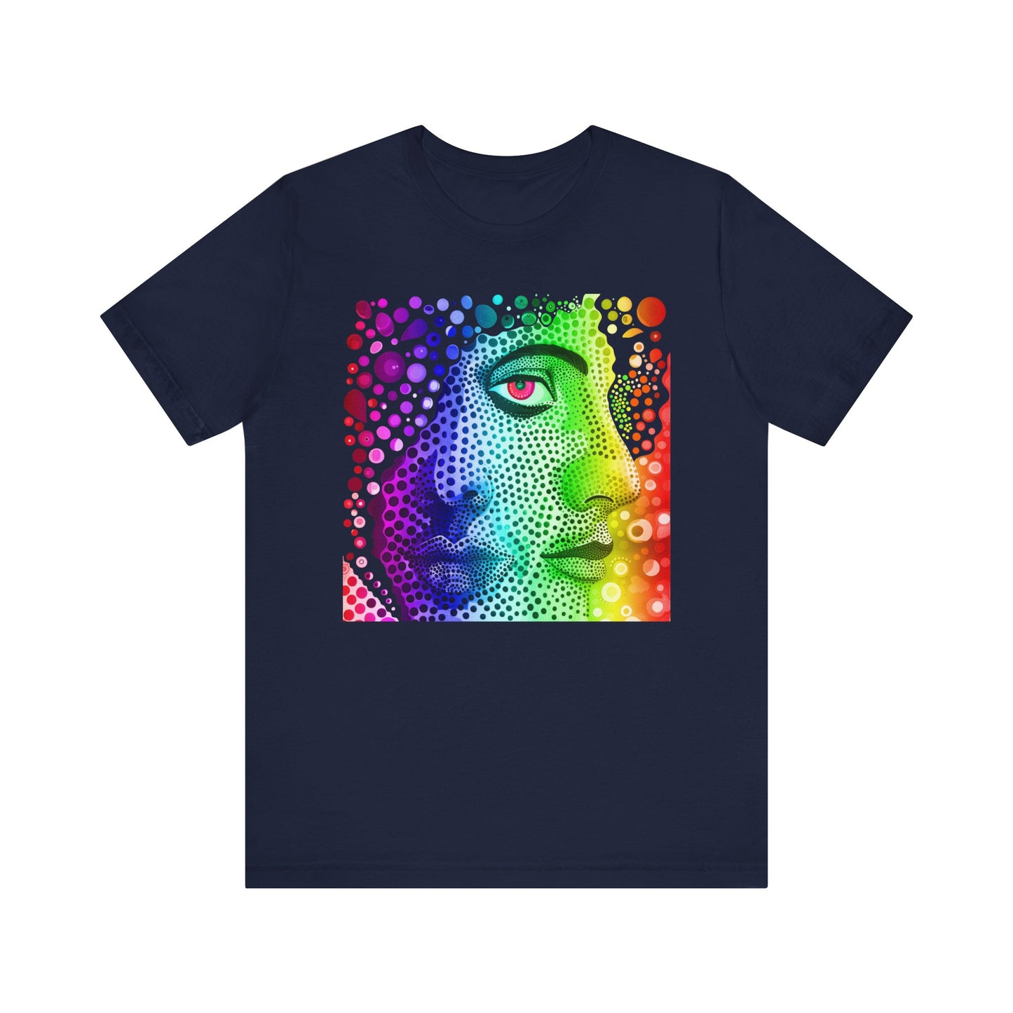 Two faced rainbow Unisex Jersey Short Sleeve Tee