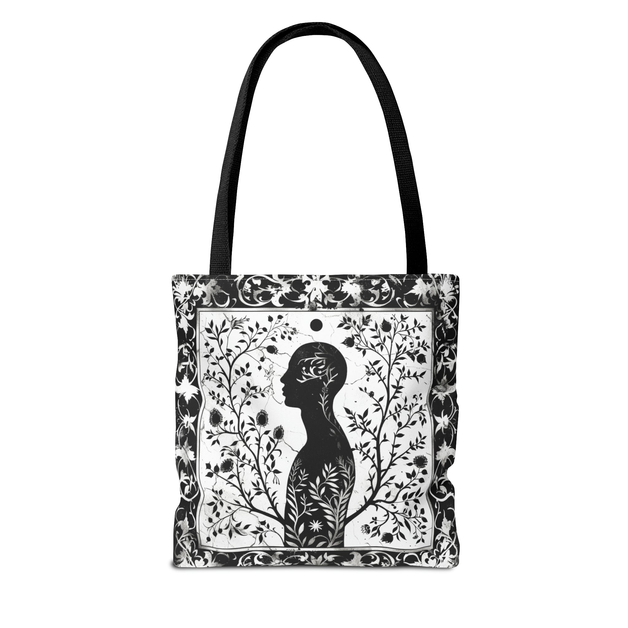 Black & White silhouette Tote Bag (AOP)