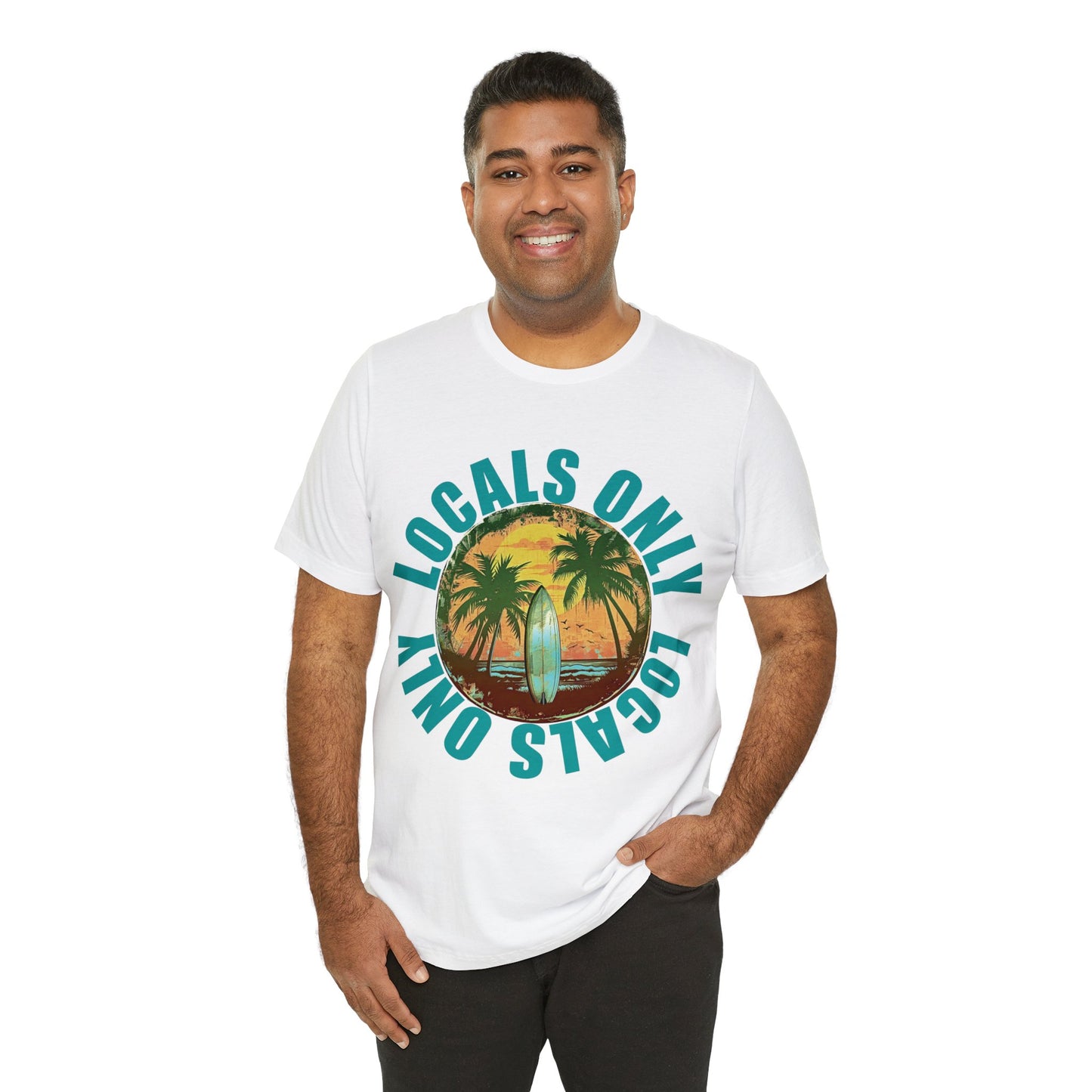 Locals Only stamp Unisex Jersey Short Sleeve Tee