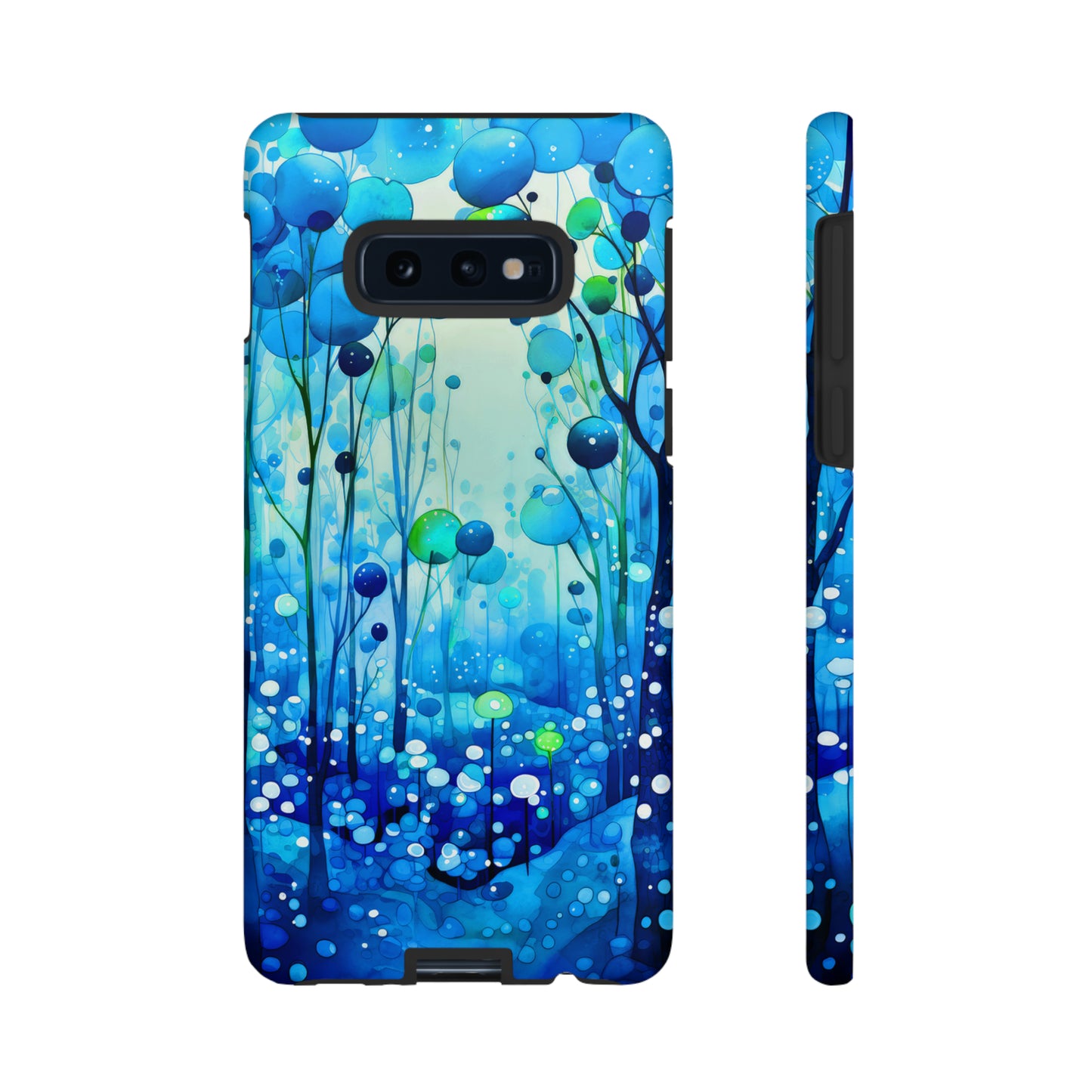 Blue fantasy forest Tough Cases