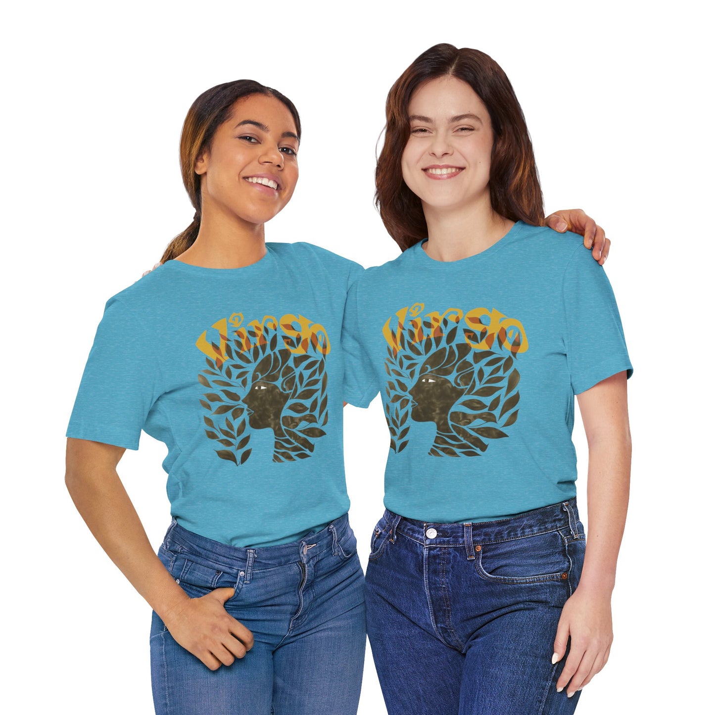 Virgo bronze graphic Unisex Jersey Short Sleeve Tee