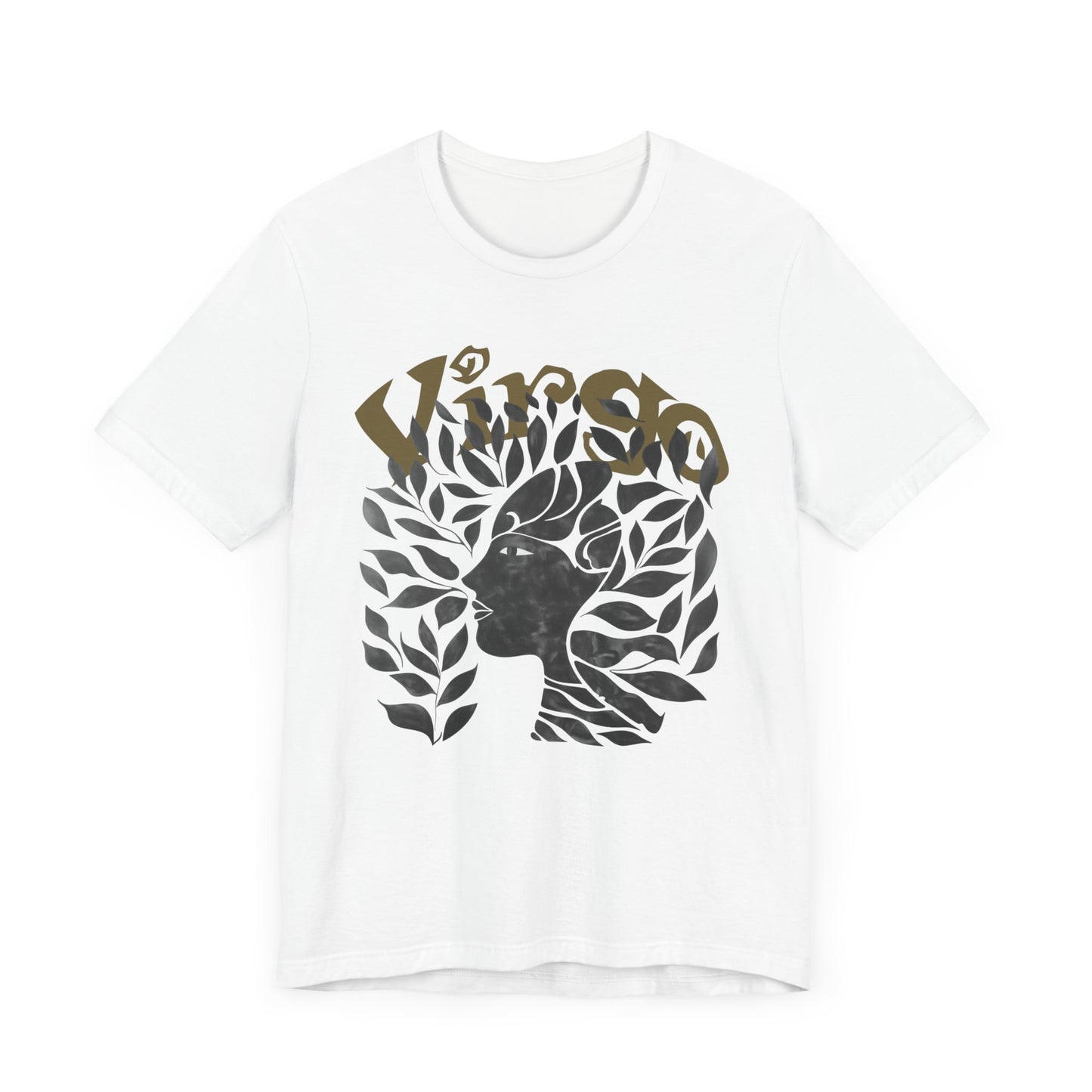 Virgo Black graphic Unisex Jersey Short Sleeve Tee