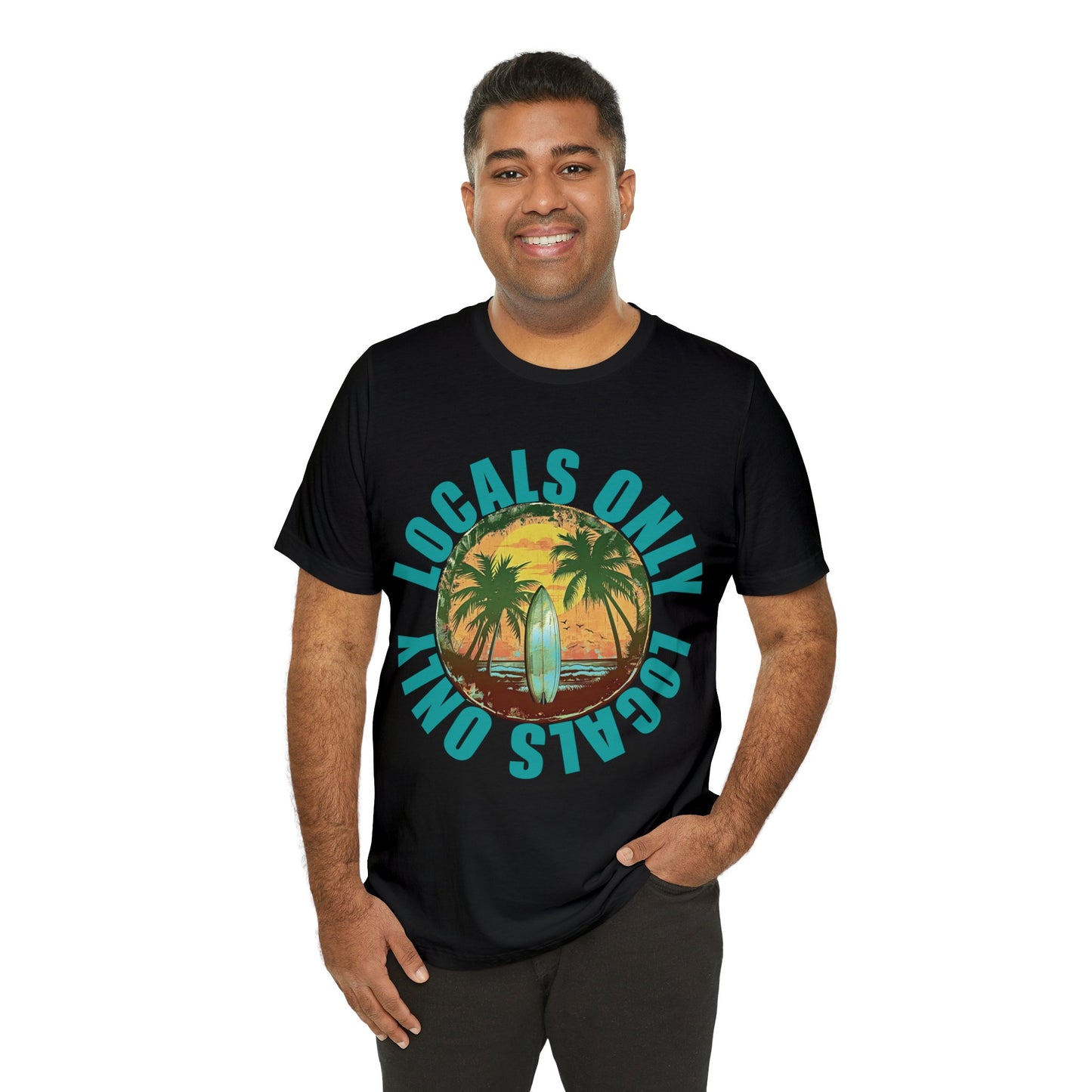 Locals Only stamp Unisex Jersey Short Sleeve Tee