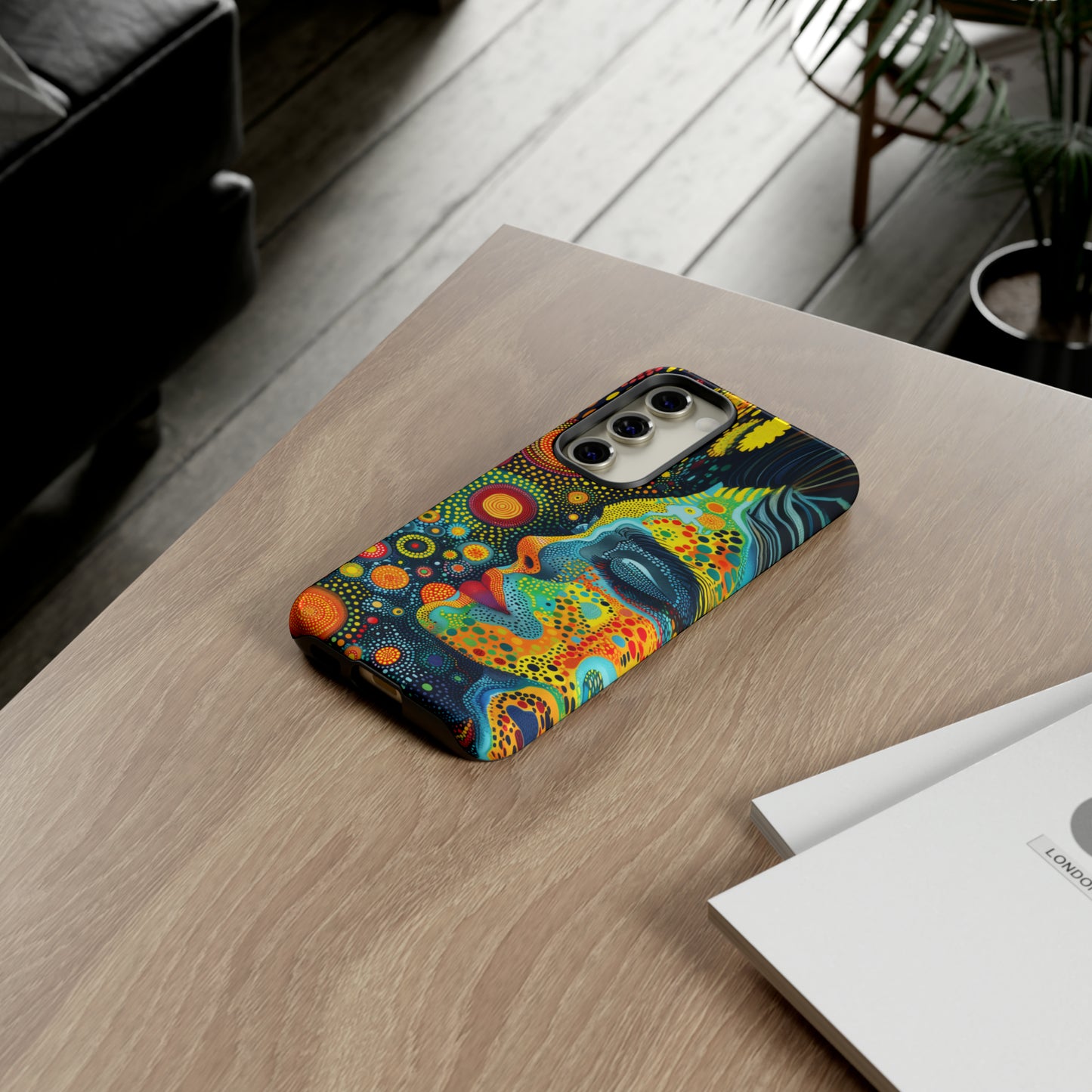 Phone Case, rainbow girl, Artistic design, Tough Case, Colorful whimsical rainbow fantasy design, iPhone 15, 14, 13, 12, 11, Samsung, Pixel