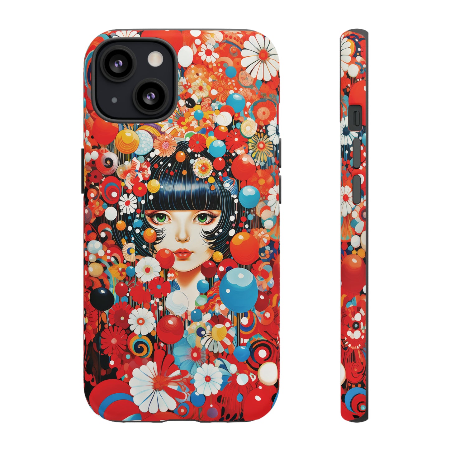 Girl in red blossoms Tough Cases