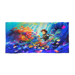 Sea creature Beach Towel