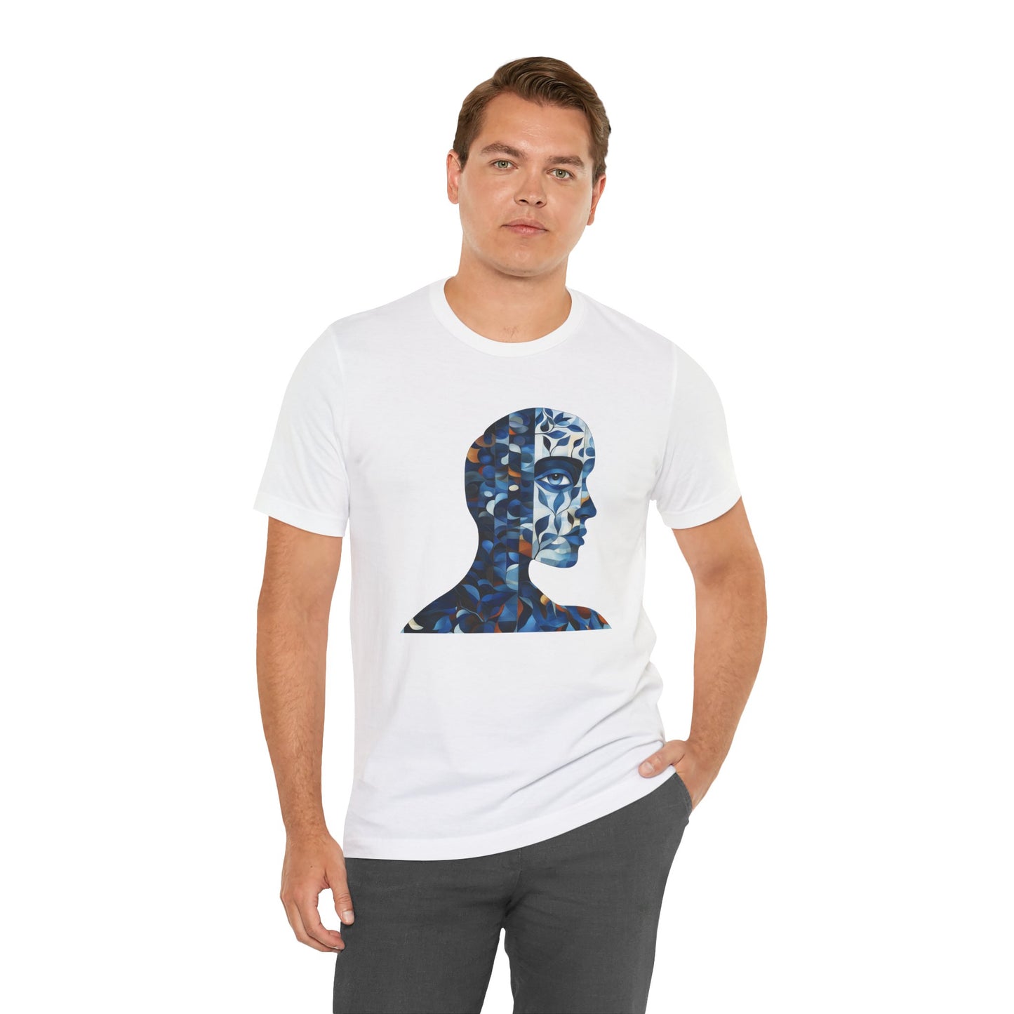 Dreamy Profile Art Unisex Short Sleeve Tee