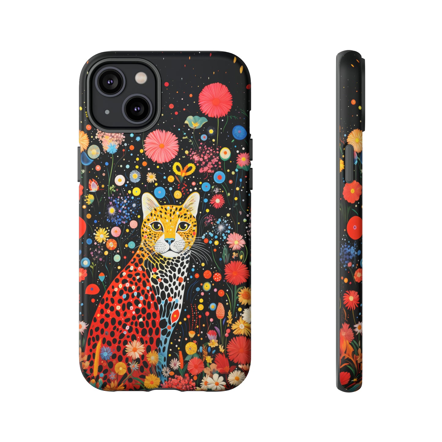 Cheetah in night flowers Tough Cases
