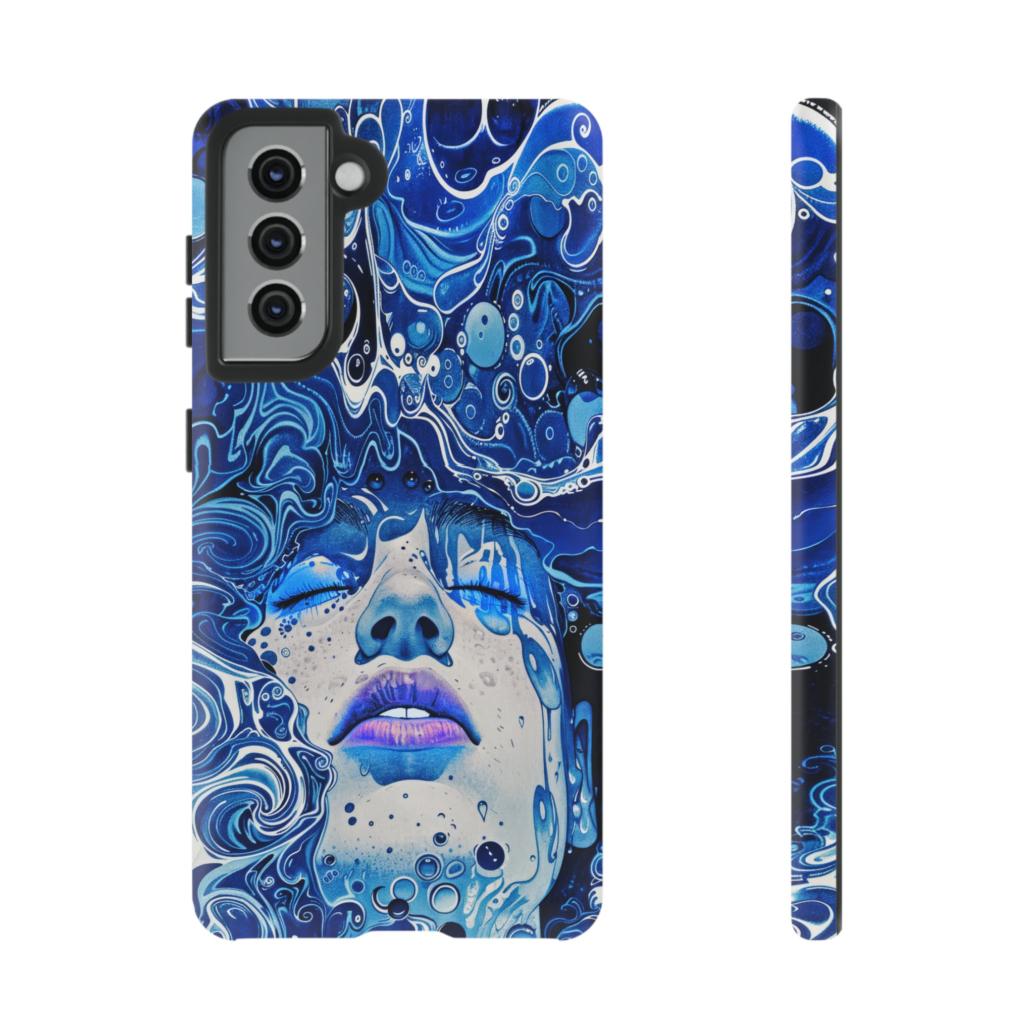 Phone Case, underwater design, Artistic design, Tough Case, Colorful whimsical water fantasy design, iPhone 15, 14, 13, 12, 11, Samsung, Pixel