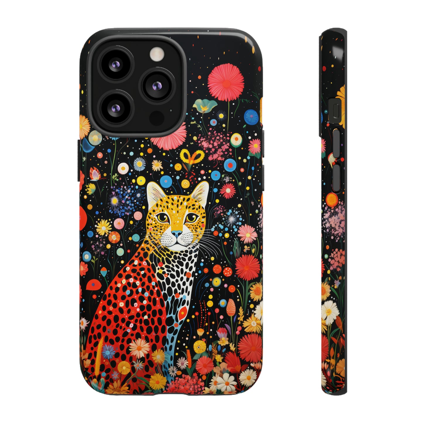 Cheetah in night flowers Tough Cases
