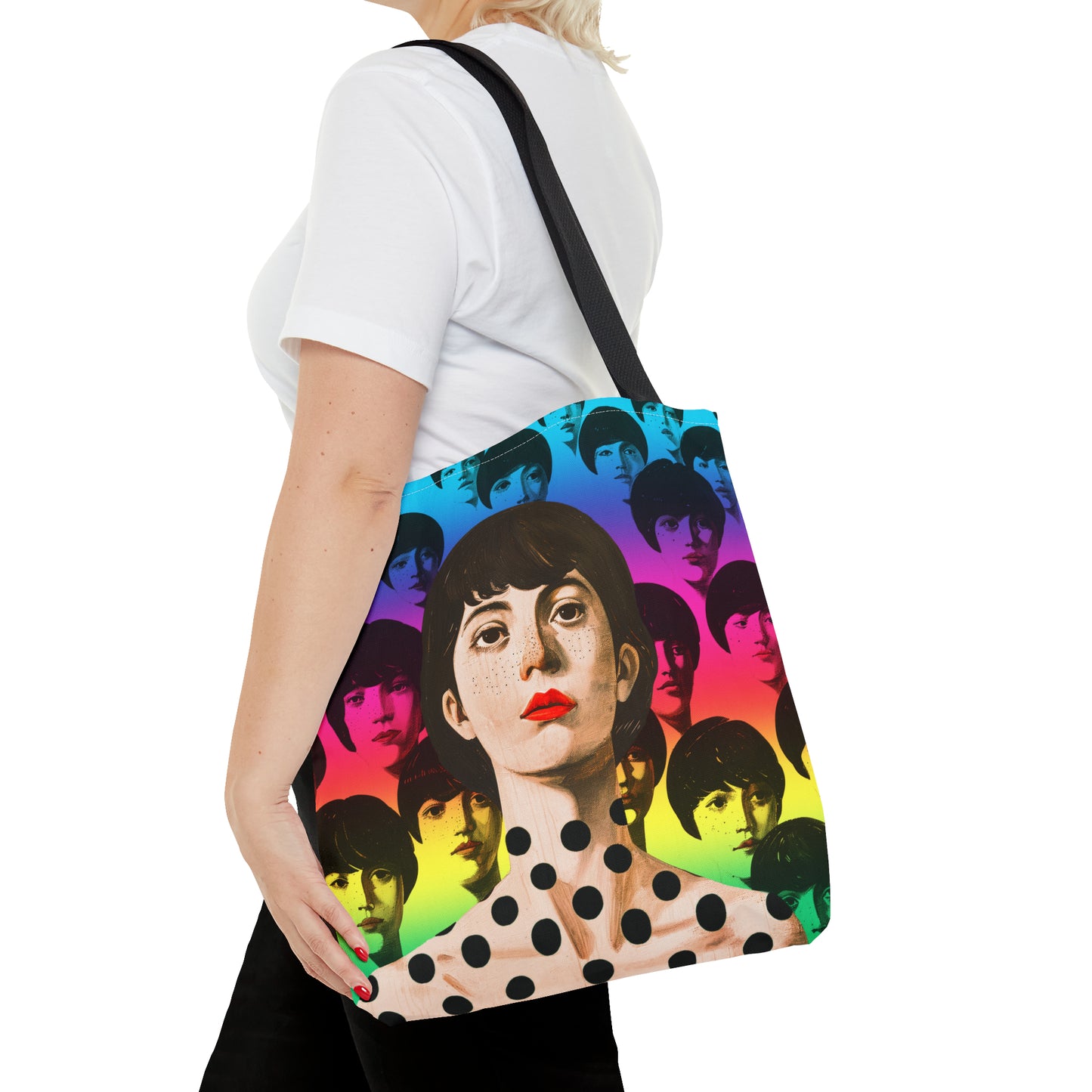 Stand out rainbow Tote Bag in 3 sizes