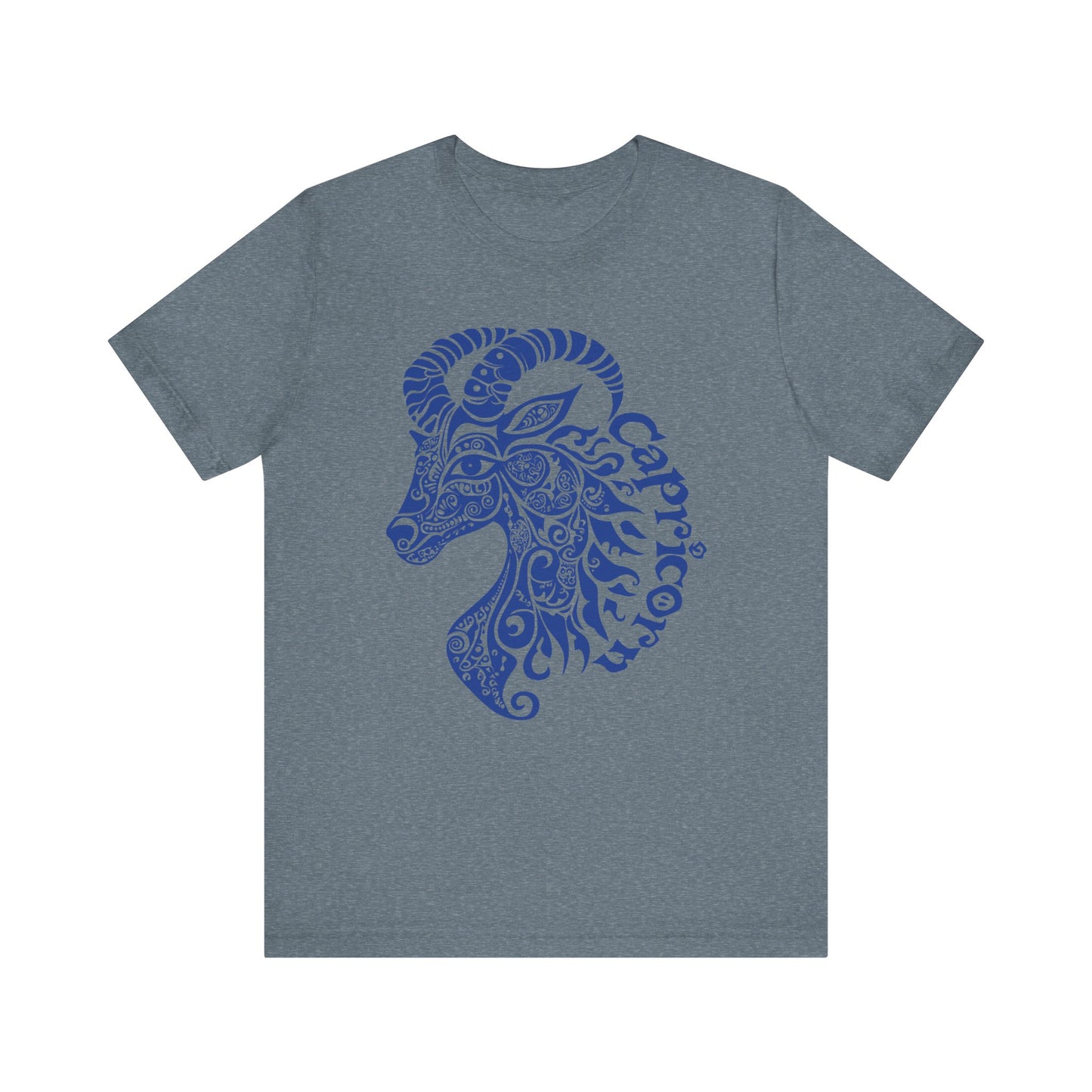 Capricorn blue graphic Unisex Jersey Short Sleeve Tee