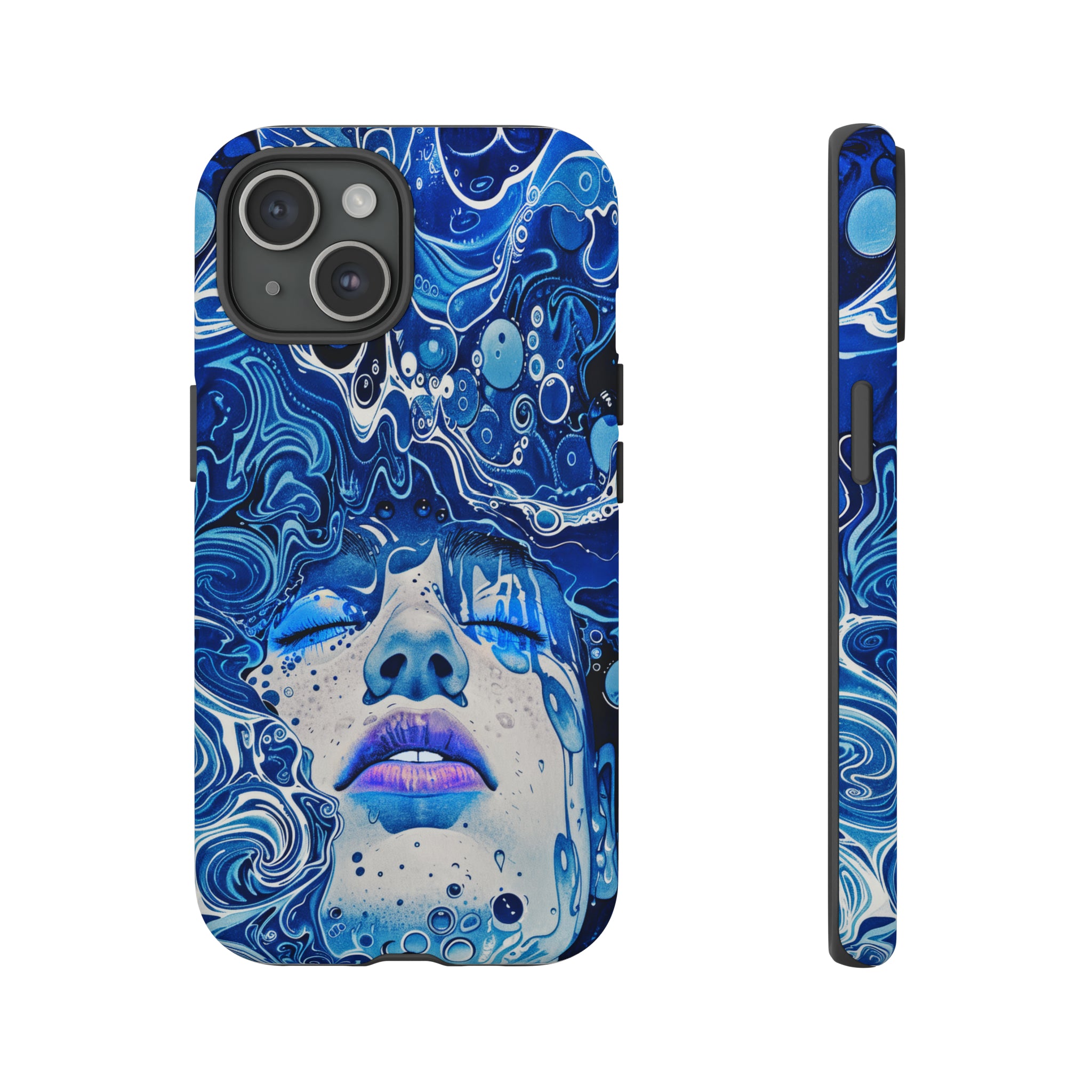 Phone Case, underwater design, Artistic design, Tough Case, Colorful whimsical water fantasy design, iPhone 15, 14, 13, 12, 11, Samsung, Pixel