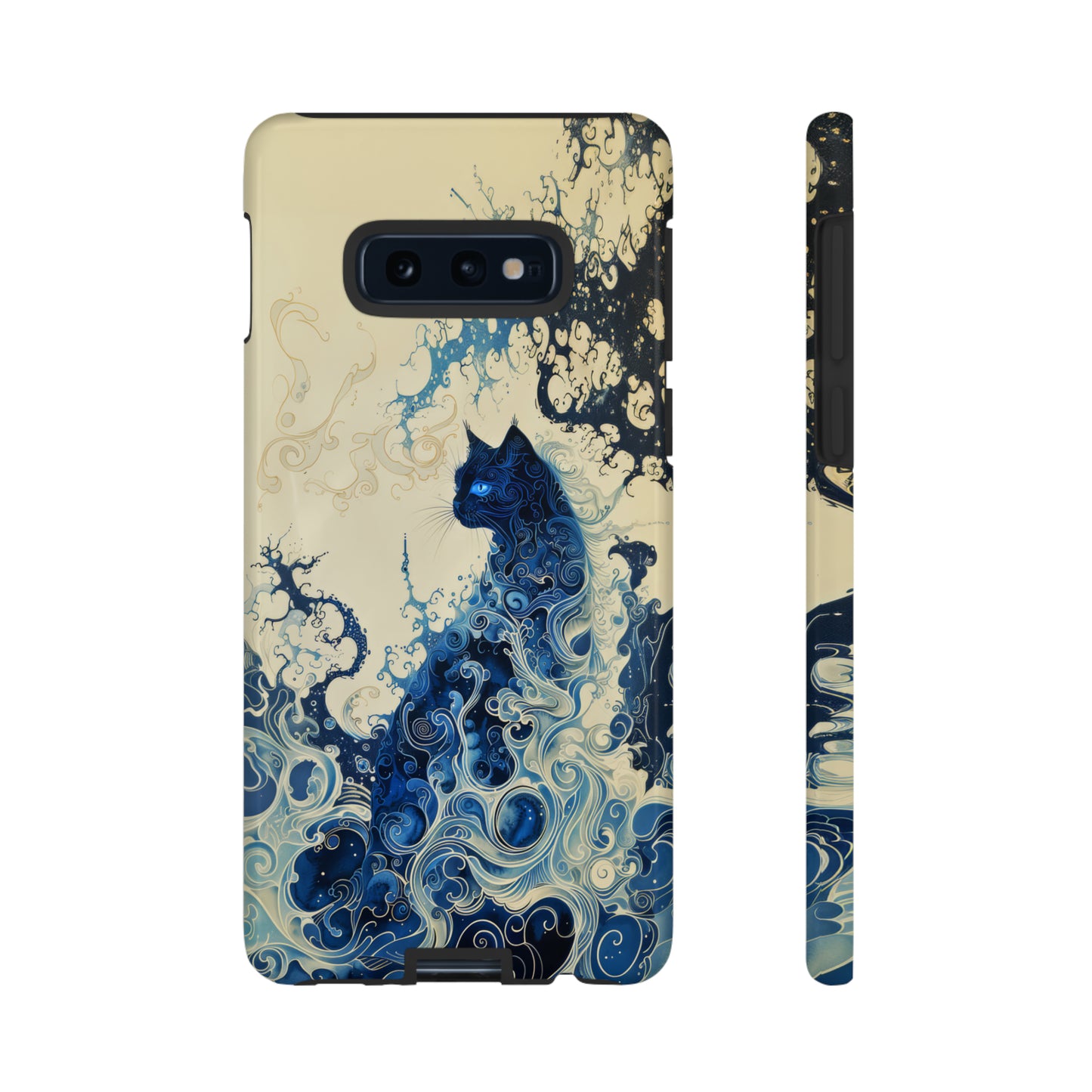 Black cat in smokeTough Cases