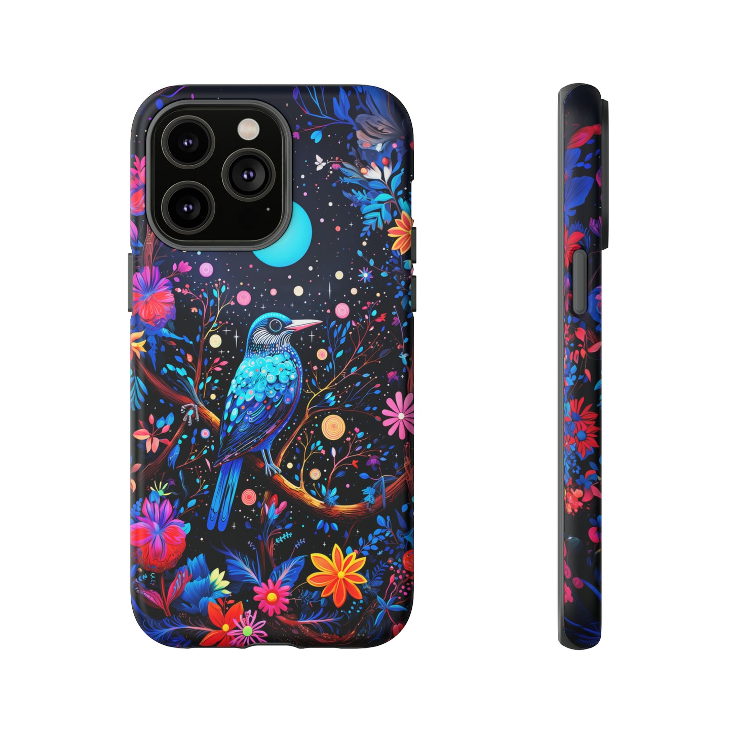 Blue bird at night Tough Cases