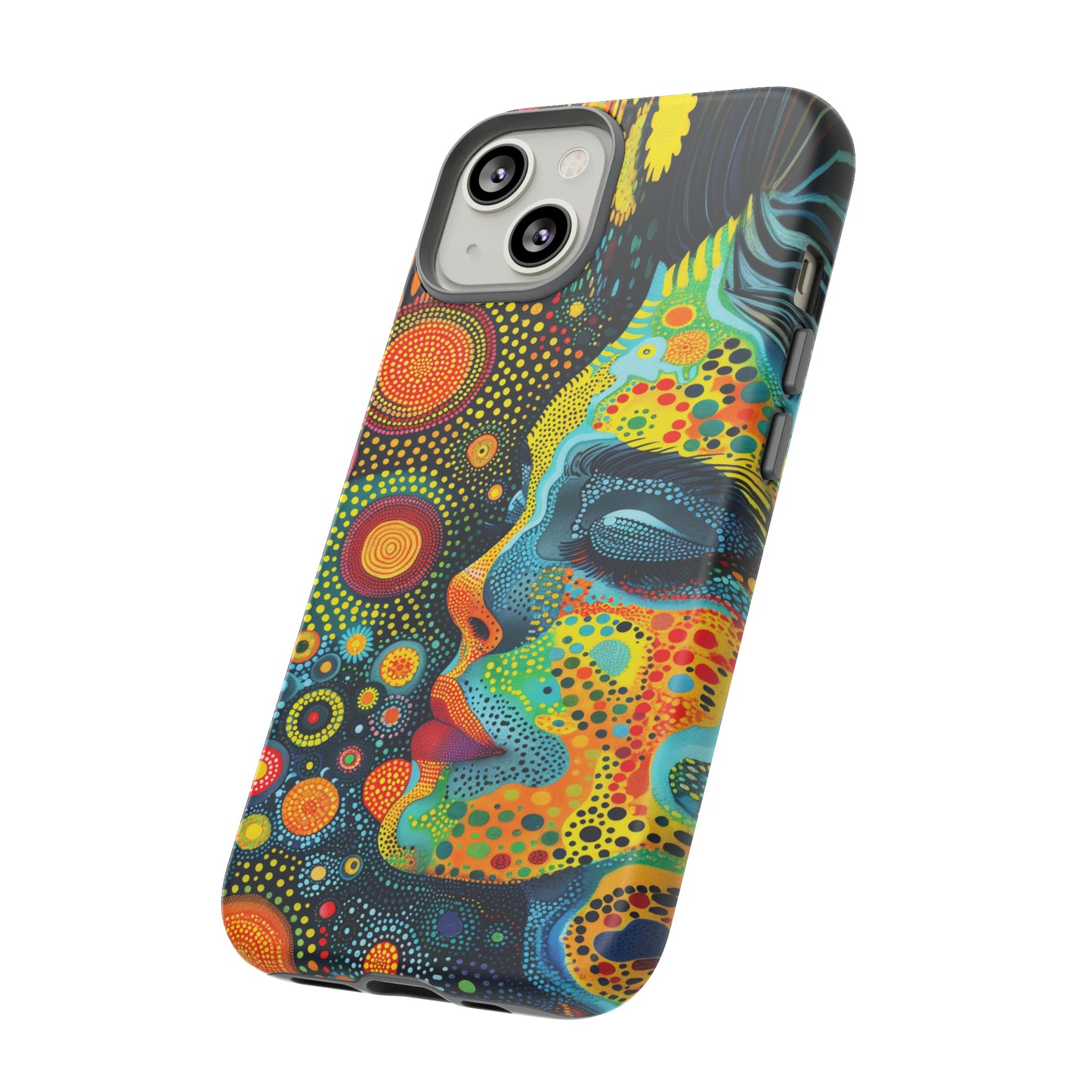 Phone Case, rainbow girl, Artistic design, Tough Case, Colorful whimsical rainbow fantasy design, iPhone 15, 14, 13, 12, 11, Samsung, Pixel