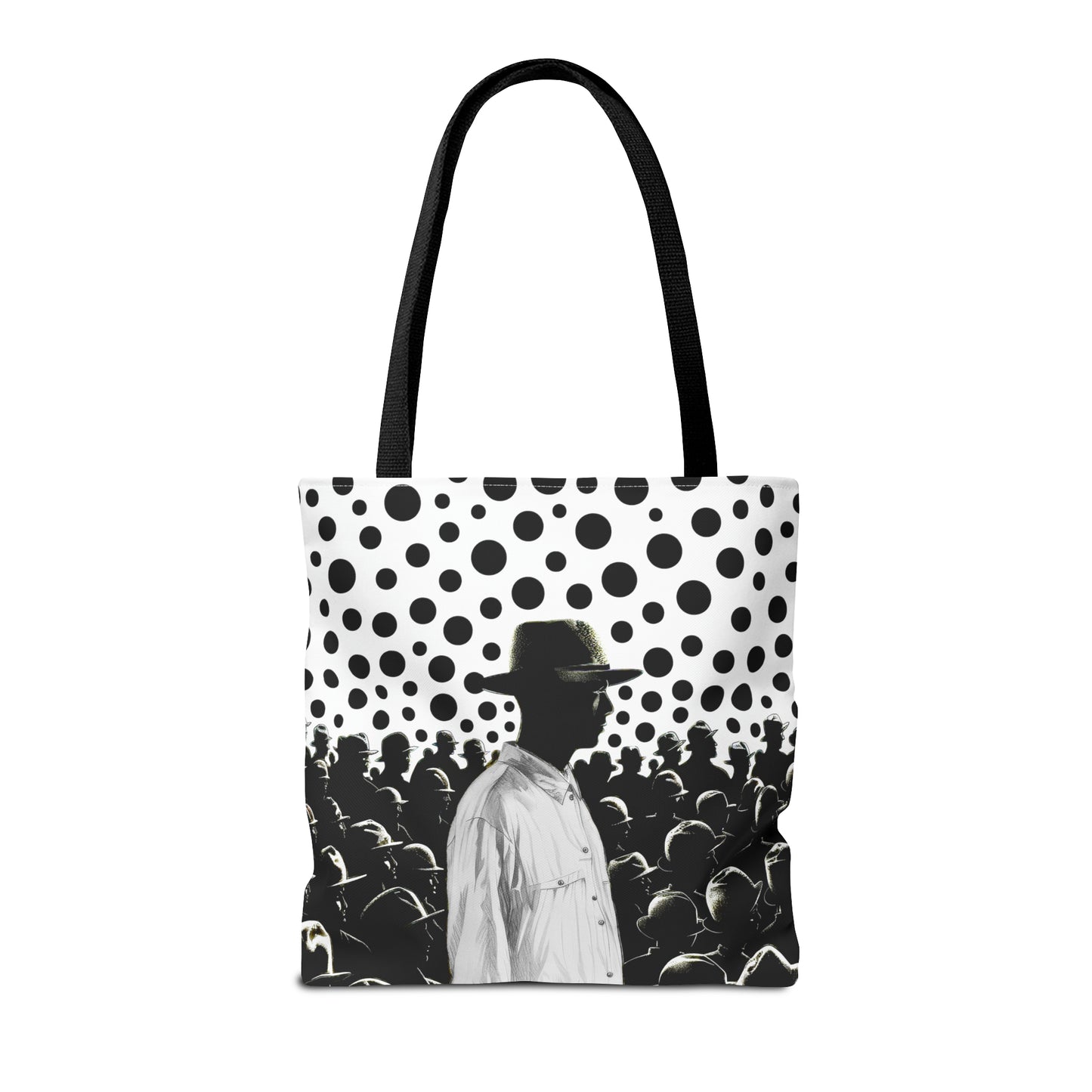 Stand up stand out black & white print Tote Bag in 3 sizes