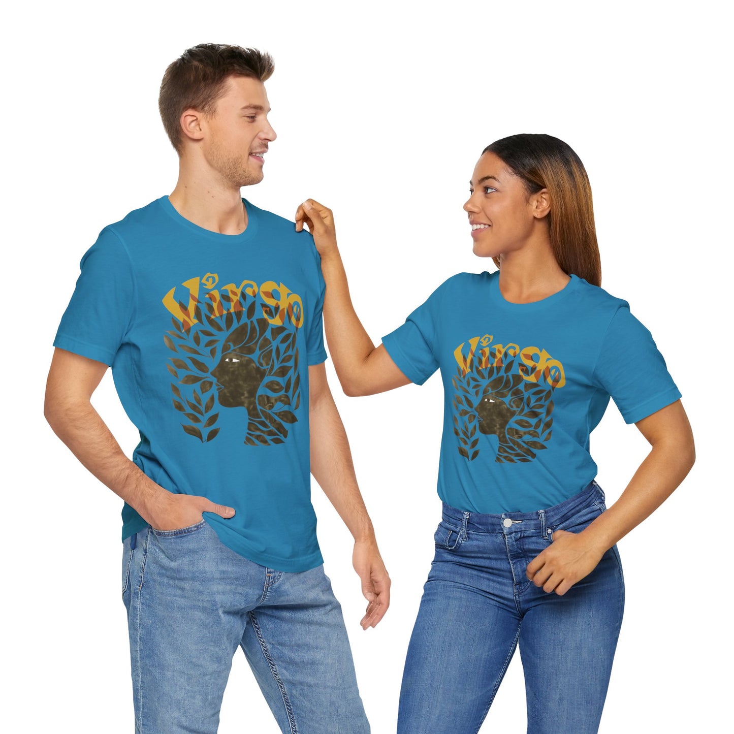 Virgo bronze graphic Unisex Jersey Short Sleeve Tee