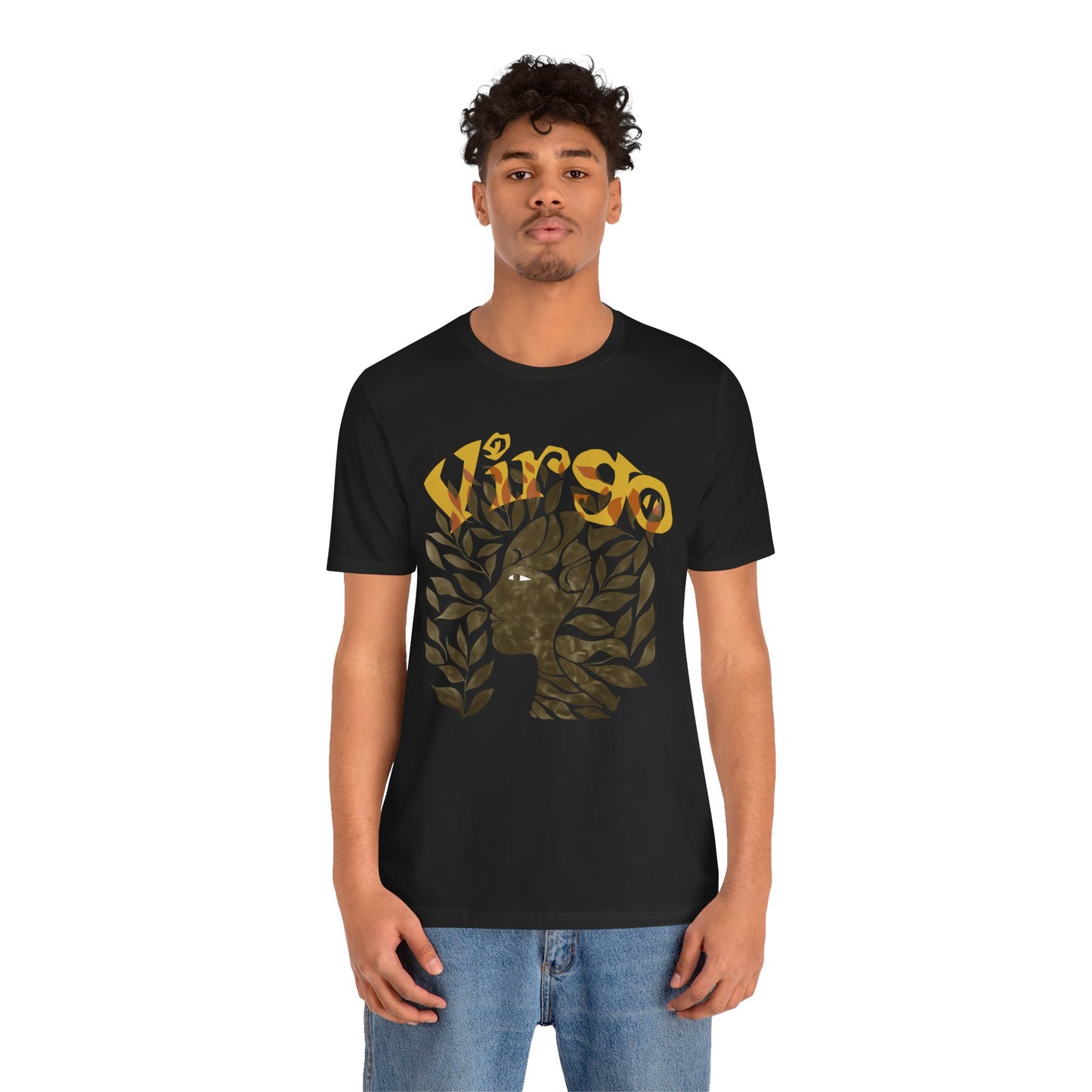 Virgo bronze graphic Unisex Jersey Short Sleeve Tee