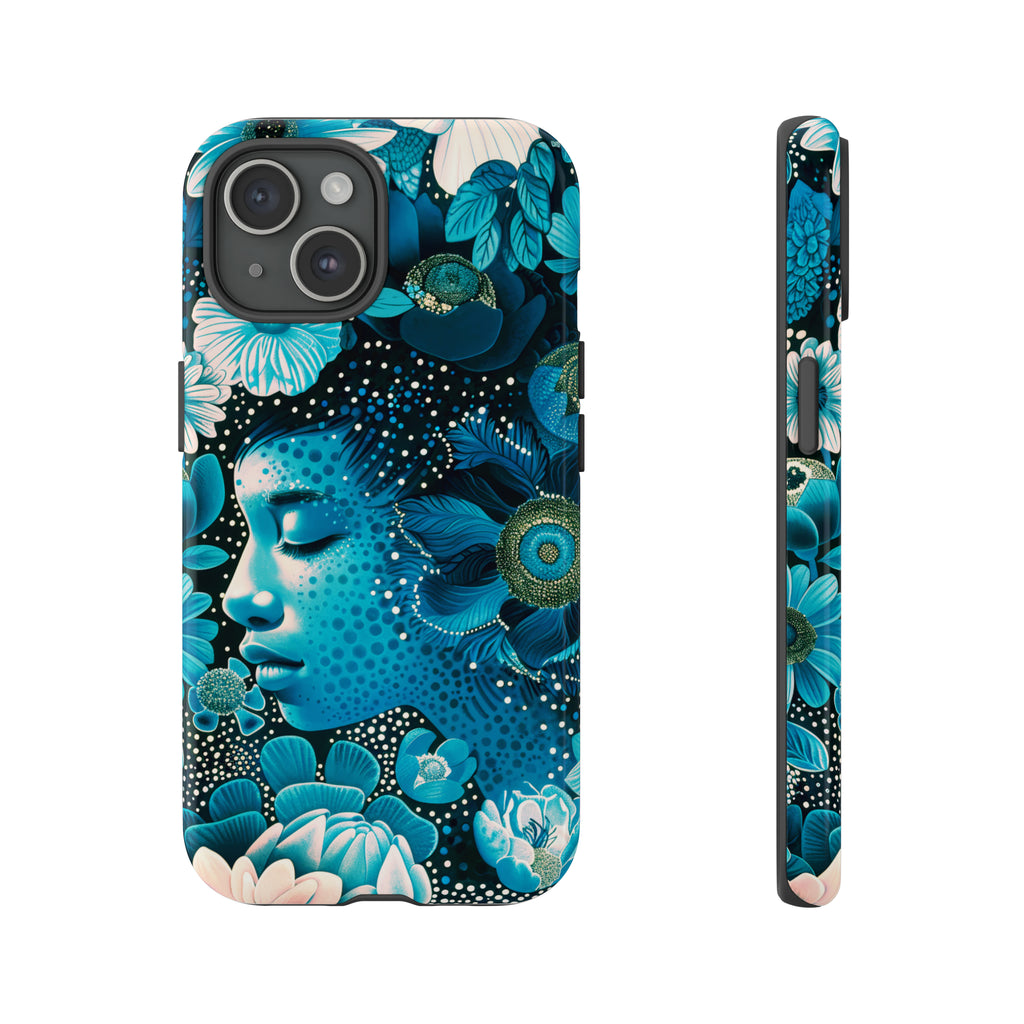 Girl in blue Tough Cases