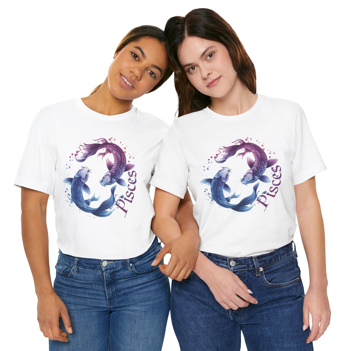Pisces Artistic Zodiac Unisex Tee, Jersey Short Sleeve Tee, Your Perfect Everyday Favorite
