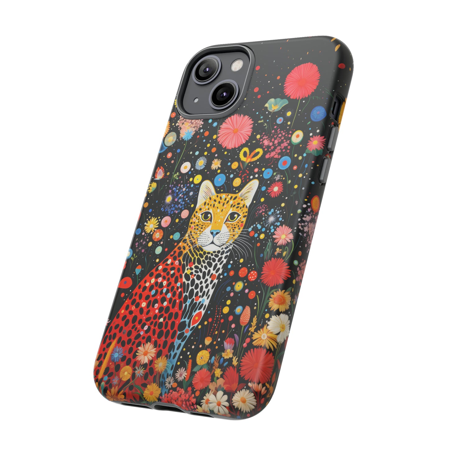 Cheetah in night flowers Tough Cases