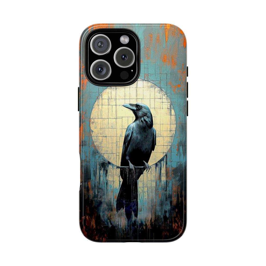 Mystical Raven Phone Case - Tough Protection with Artistic Design