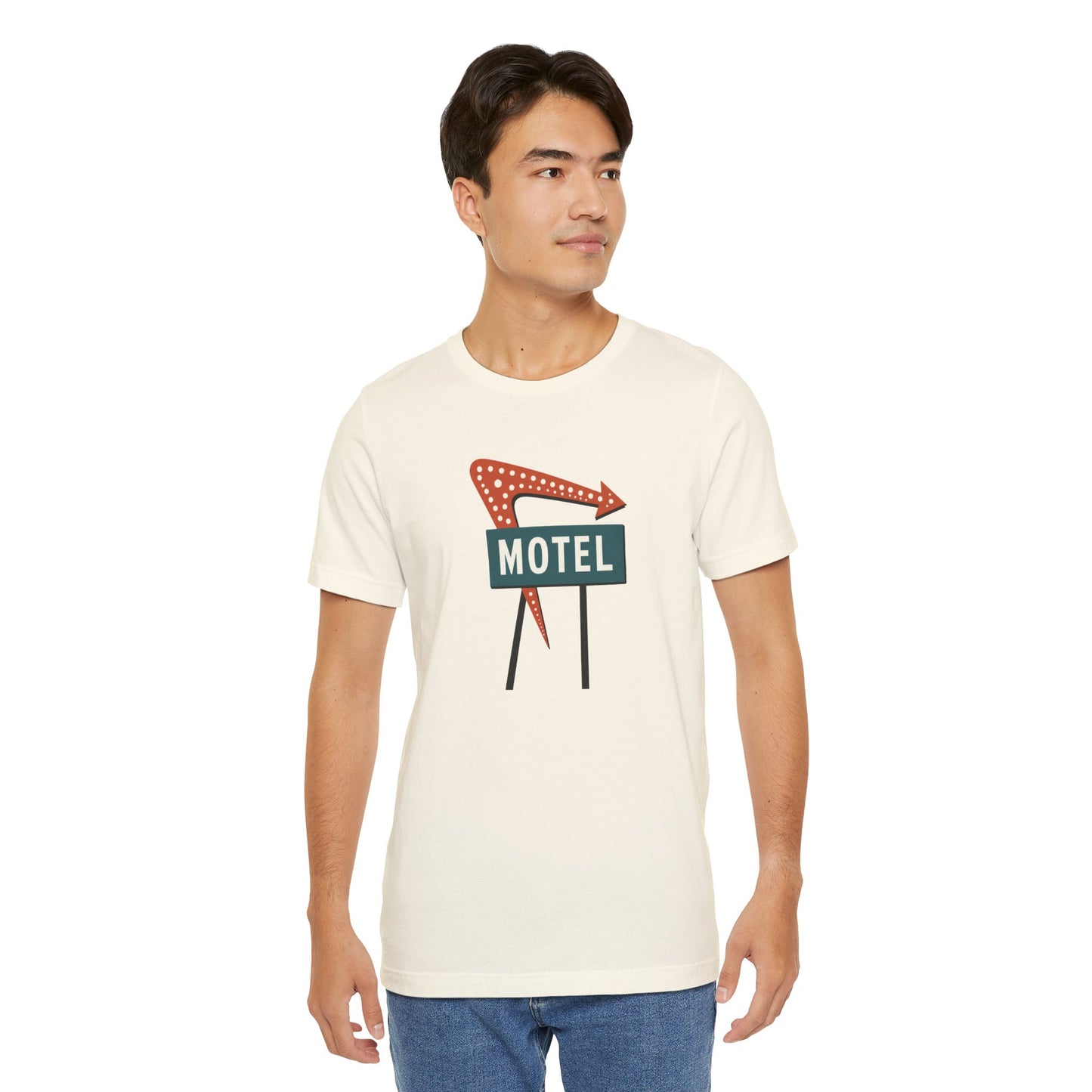 Midcentury Motel Neon Sign T‑Shirt — Retro Roadside Vintage Travel Tee