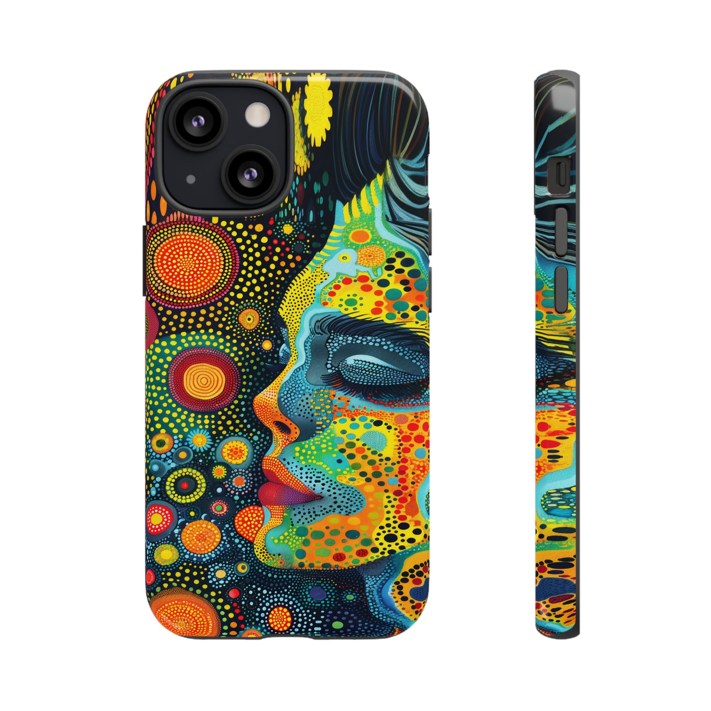 Phone Case, rainbow girl, Artistic design, Tough Case, Colorful whimsical rainbow fantasy design, iPhone 15, 14, 13, 12, 11, Samsung, Pixel